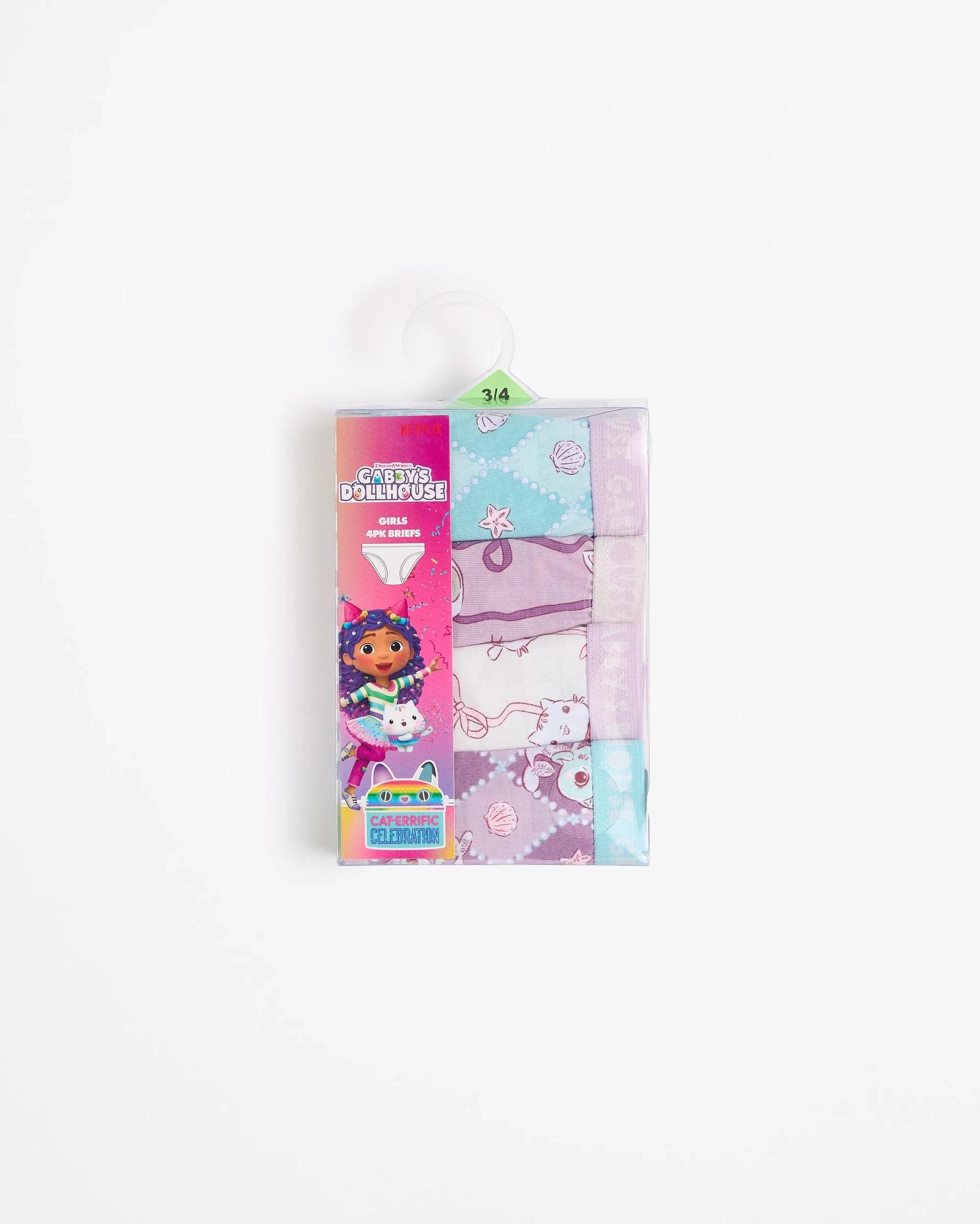 2 Gabby's Dollhouse Australian Cotton Younger Girls Brief 4 Pack MULTI, 2 of 2