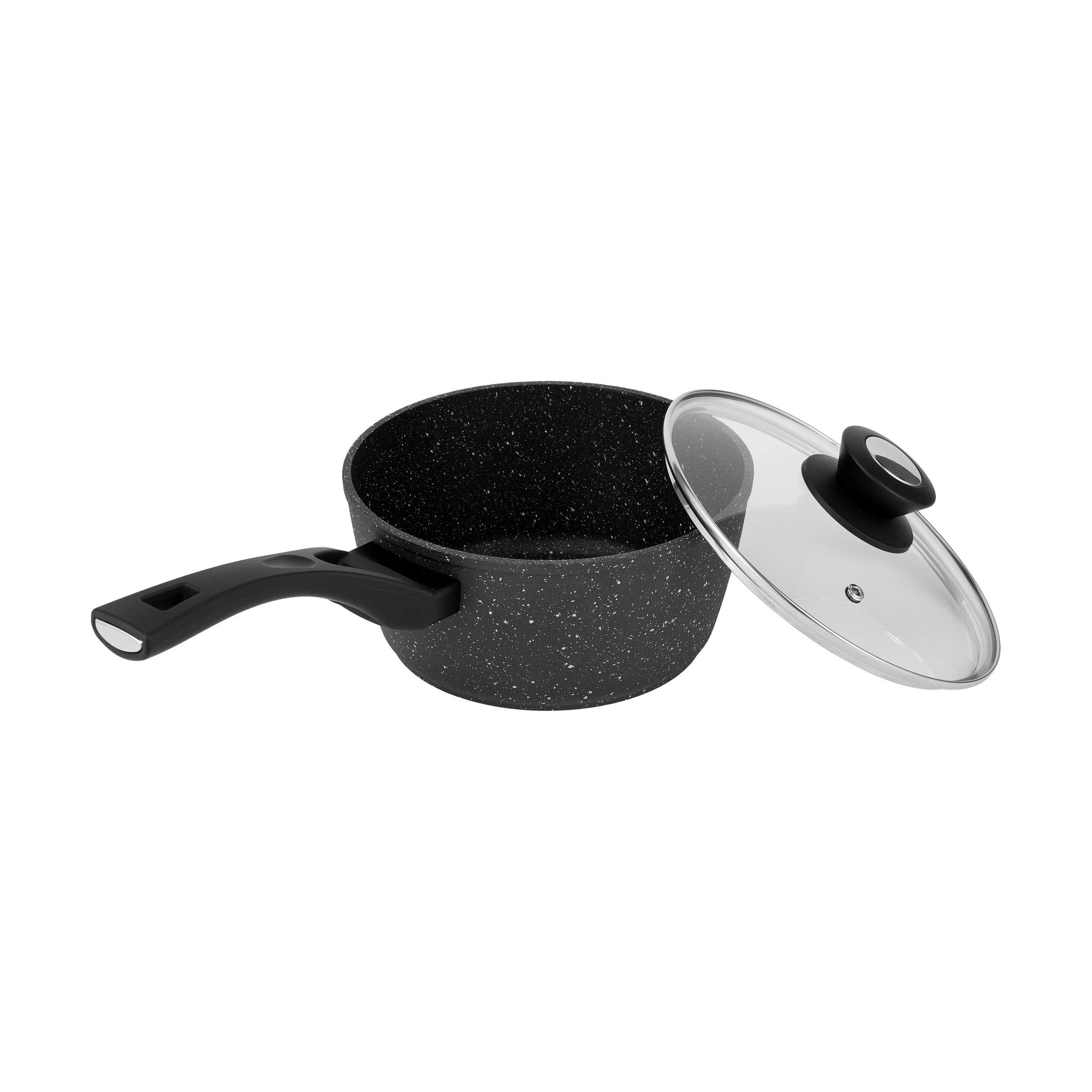 2 20cm Stone Blast Heavy Gauge Saucepan, 2 of 6