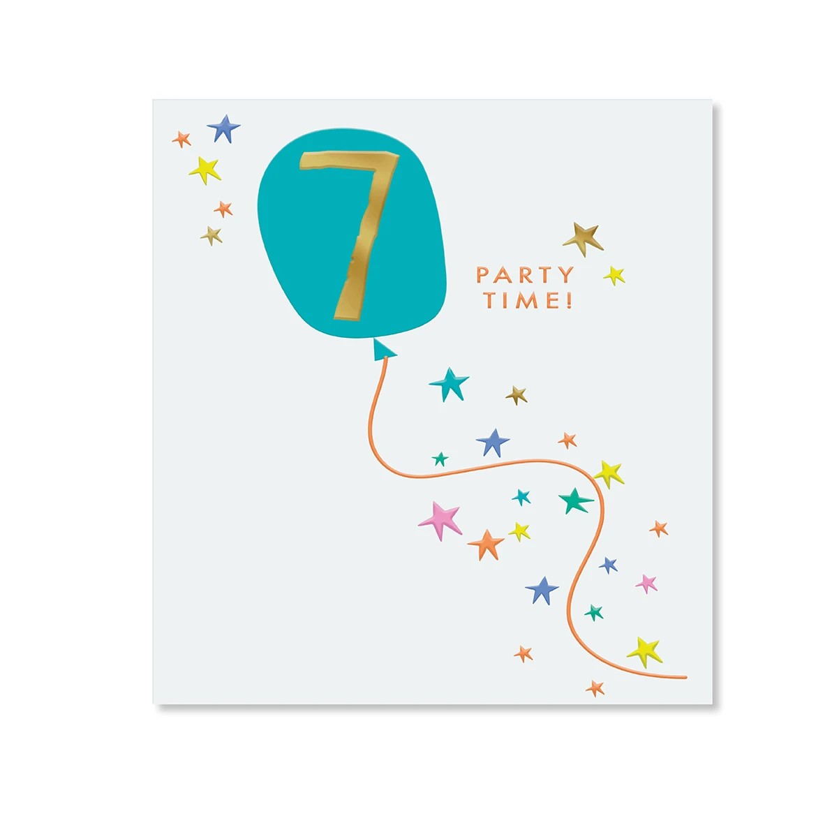 3 Hallmark 7th Birthday Card - Party Time, 3 of 3