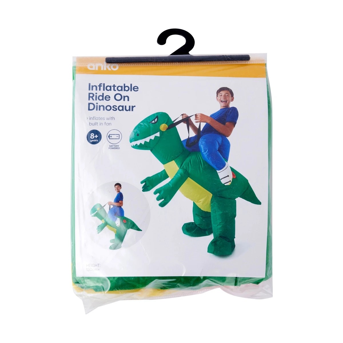 8 Inflatable Ride On Dinosaur Costume - Ages 8+, 8 of 8