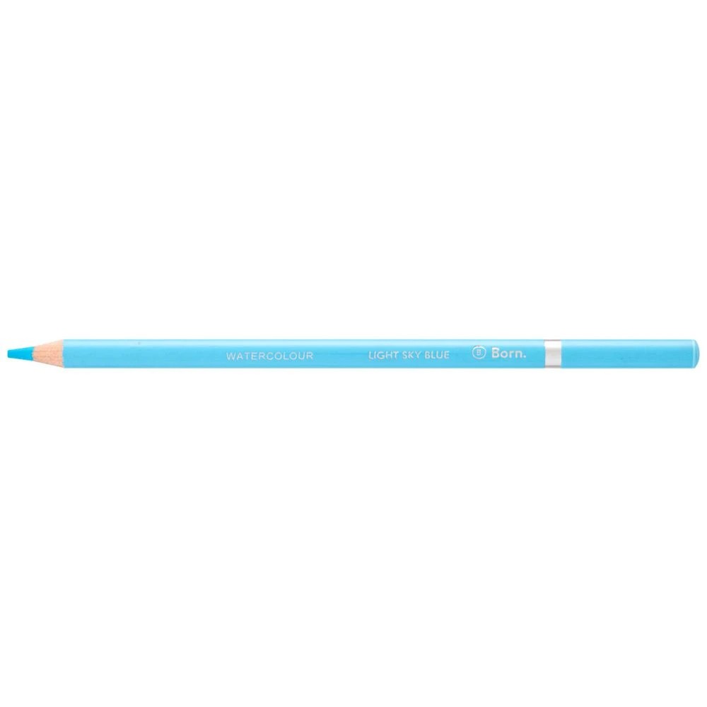 1 Born Premium Watercolour Pencil Light Sky Blue, 1 of 3