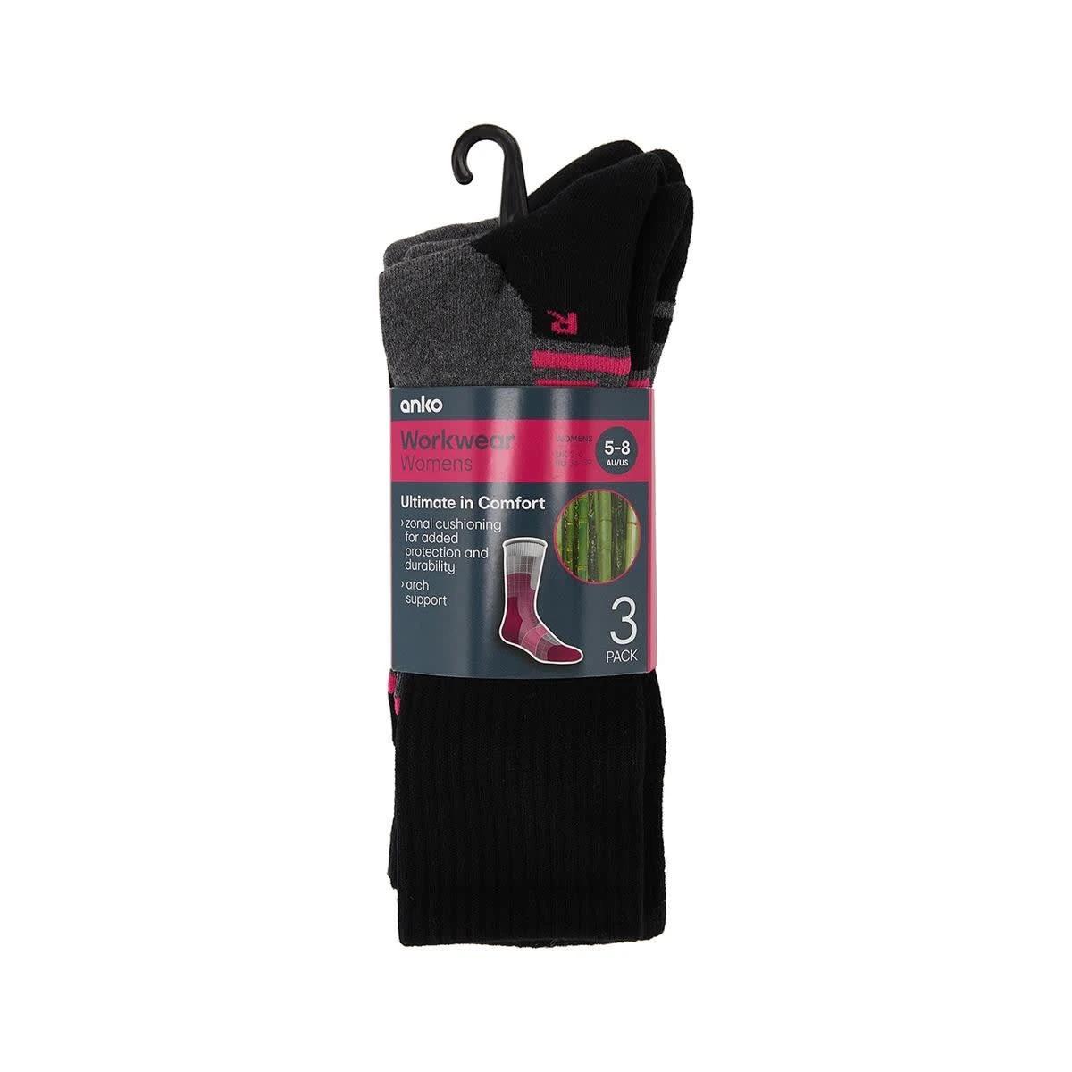 3 3 Pack Ultimate Boot Socks BLACK PINK, 3 of 3