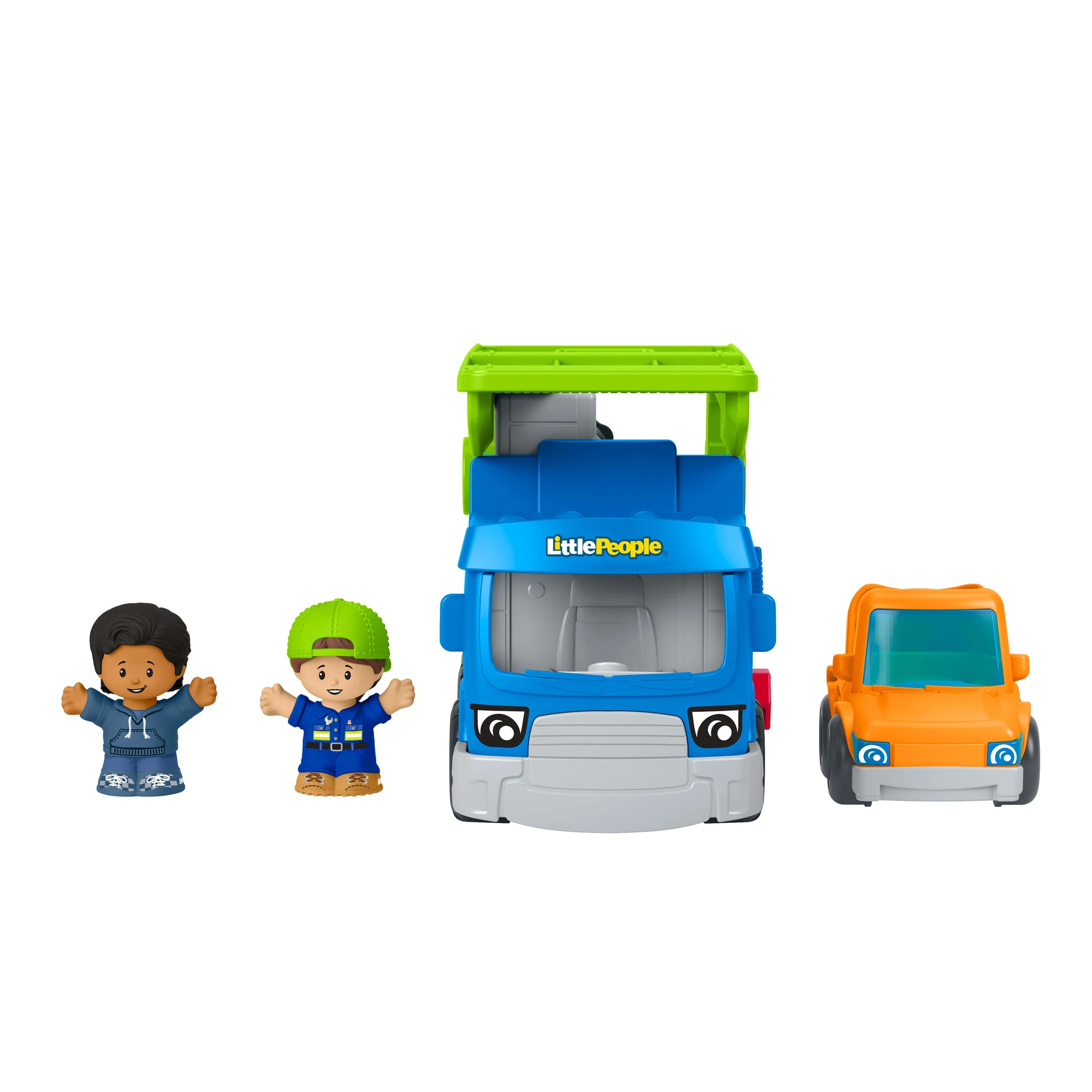 3 Fisher-Price Little People Load & Roll Hauler Car Carrier Toddler Playset, 3 of 6