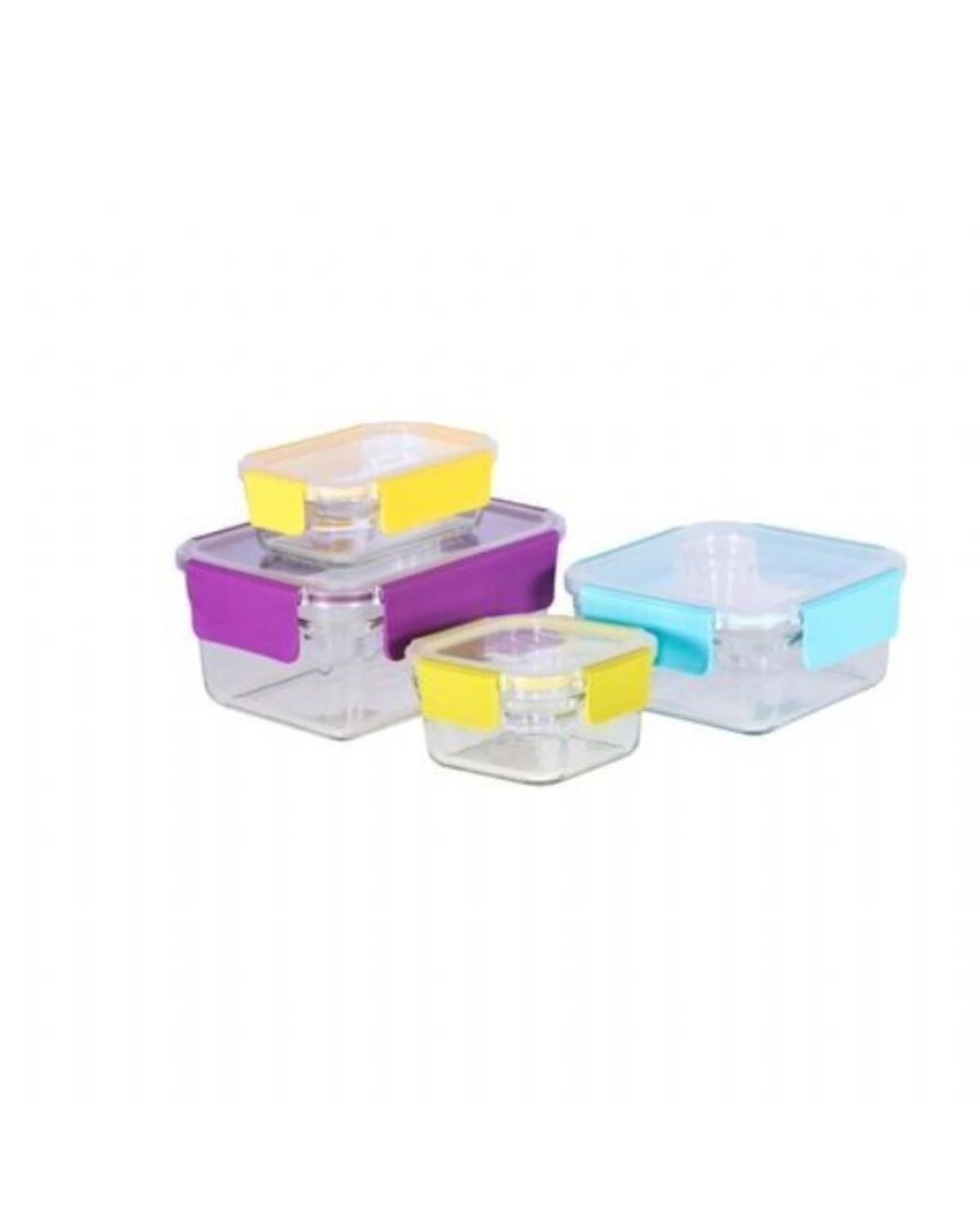 1 Glasslock 4 Piece Premium Tempered Glass Oven Safe Container Set - Multi, 1 of 1