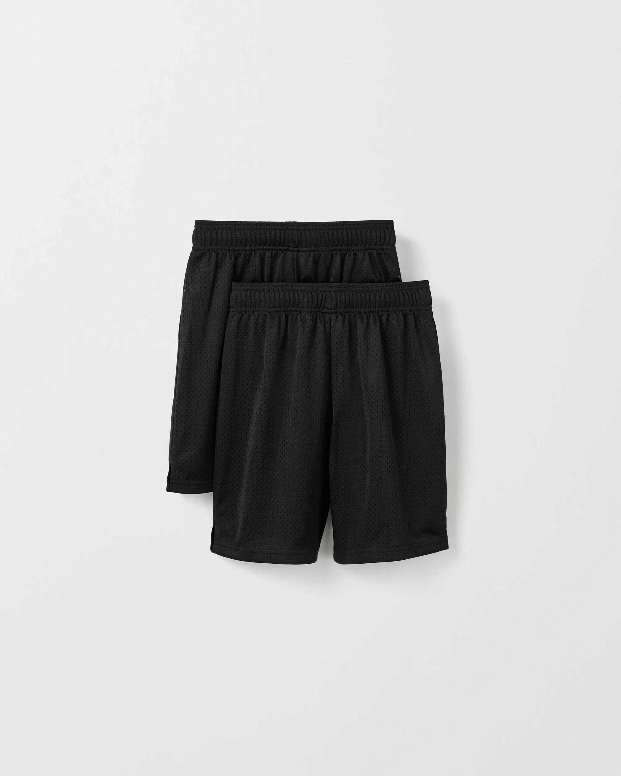 1 Target Kids School 2 Pack Basketball Mesh Shorts BLACK, 1 of 4