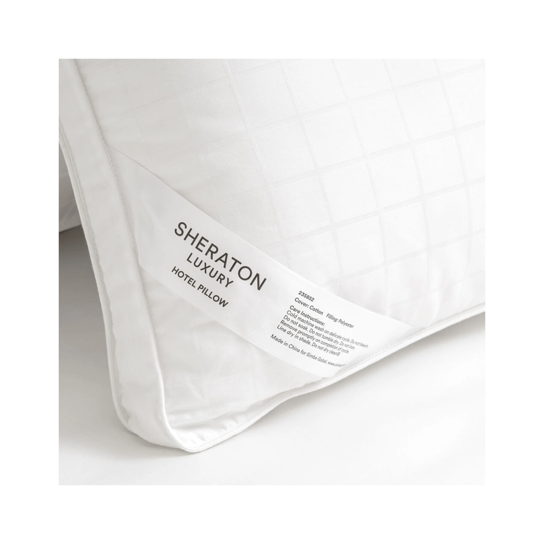 3 Sheraton Luxury Maison 2pc King Size Medium Hotel Pillow Set.
 - White, 3 of 3