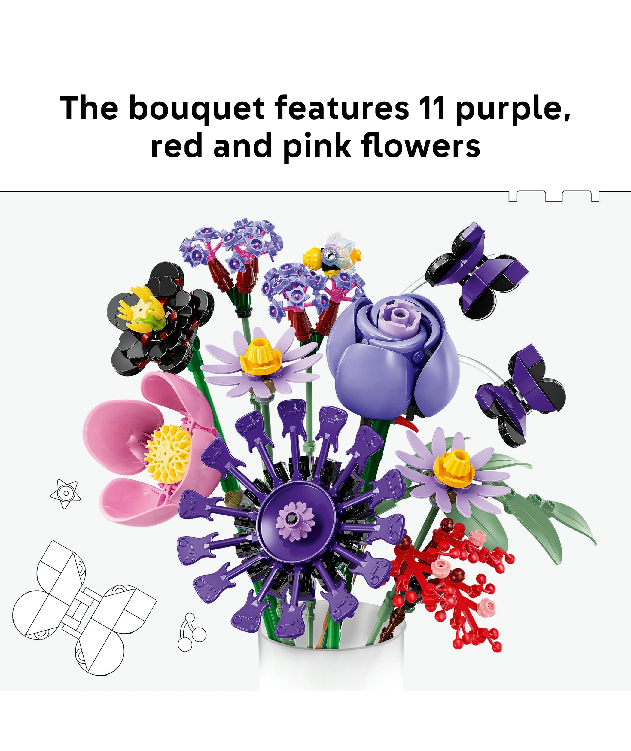 4 LEGO Botanicals Olivia Rodrigo's Flower Bouquet 11507, 4 of 10