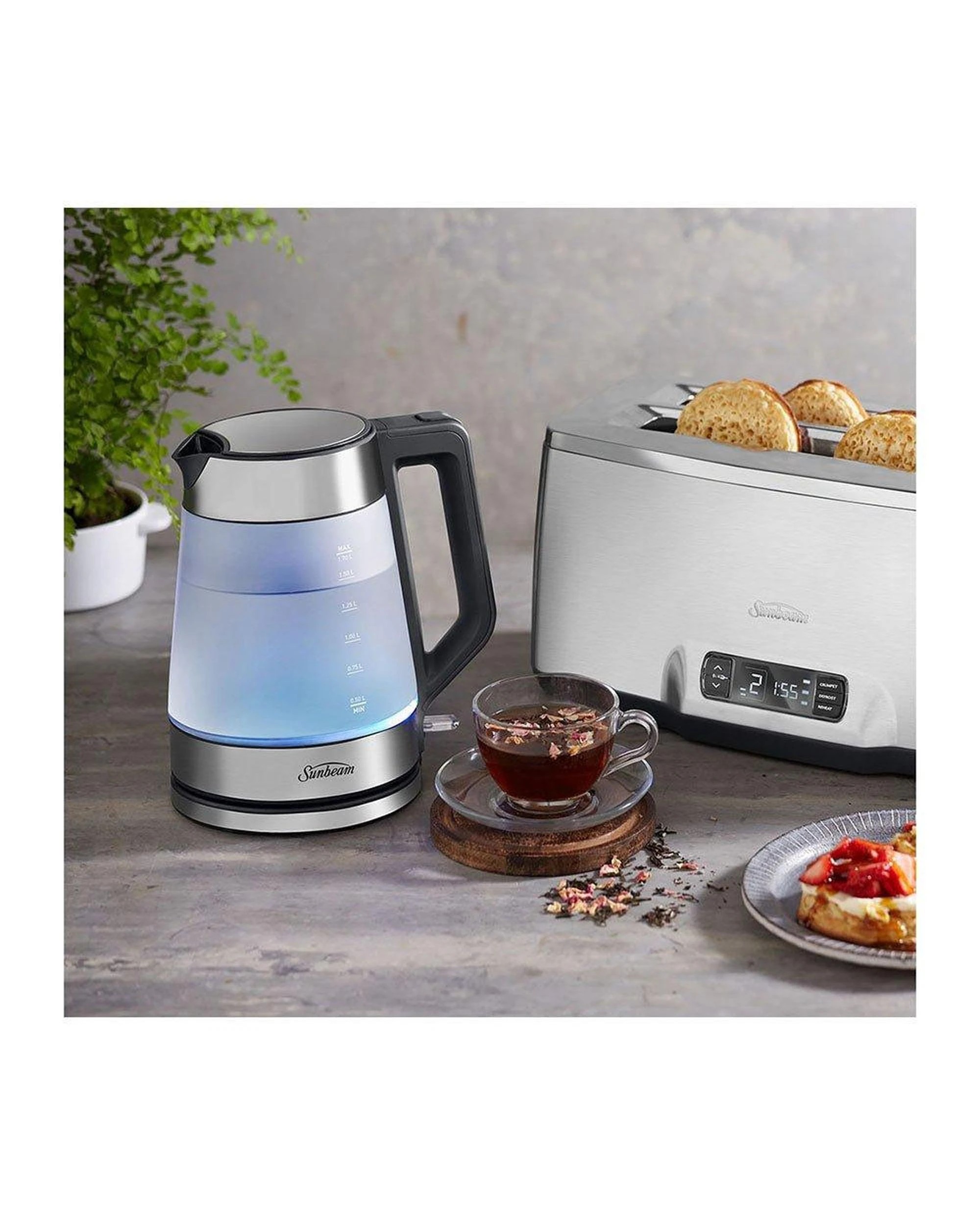 5 Sunbeam Morning Frost Kettle - Glass - Clear, 5 of 6