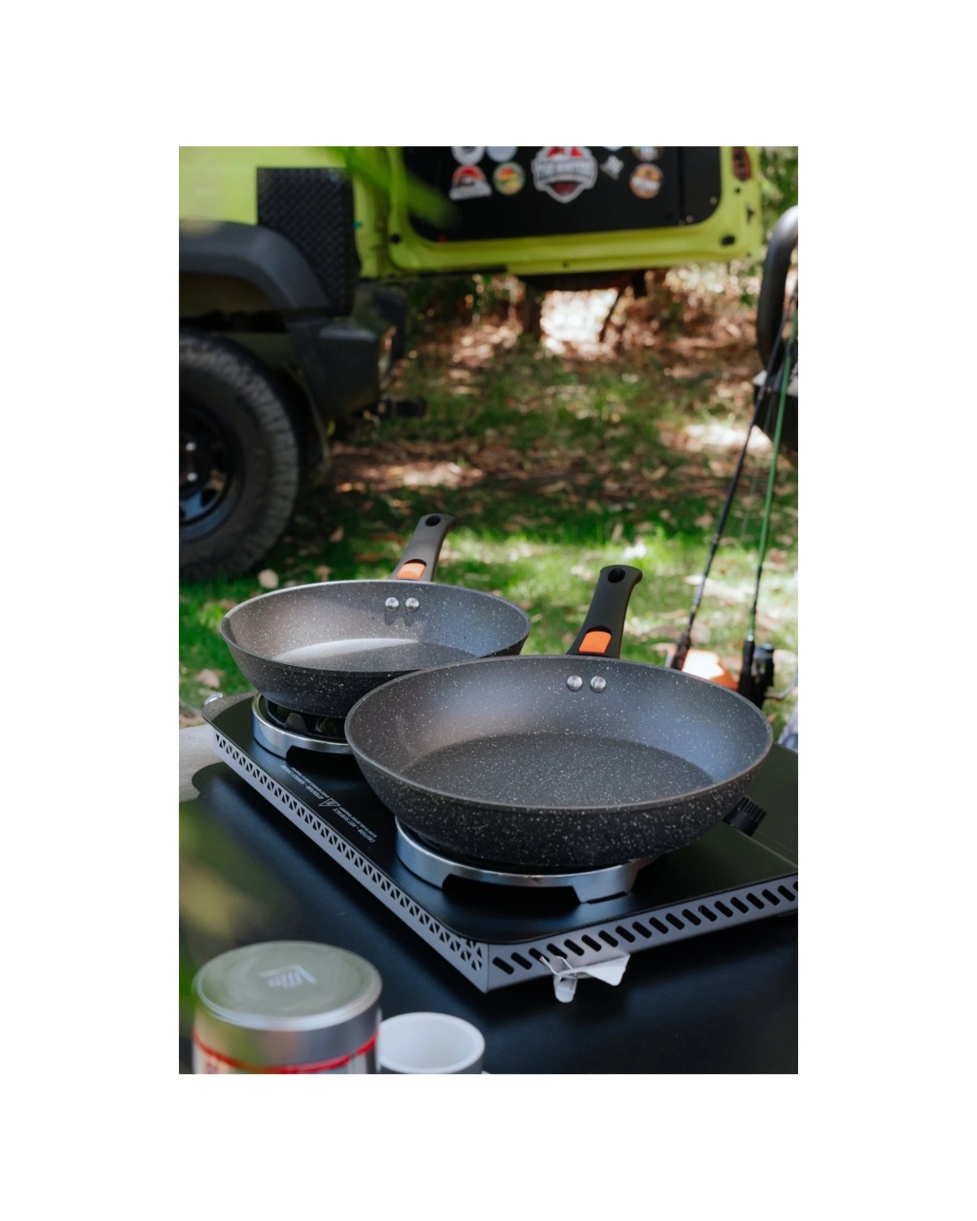 5 Wildtrak Compact Non-Stick Frypan With Detachable Handle For Camping - Black, 5 of 6