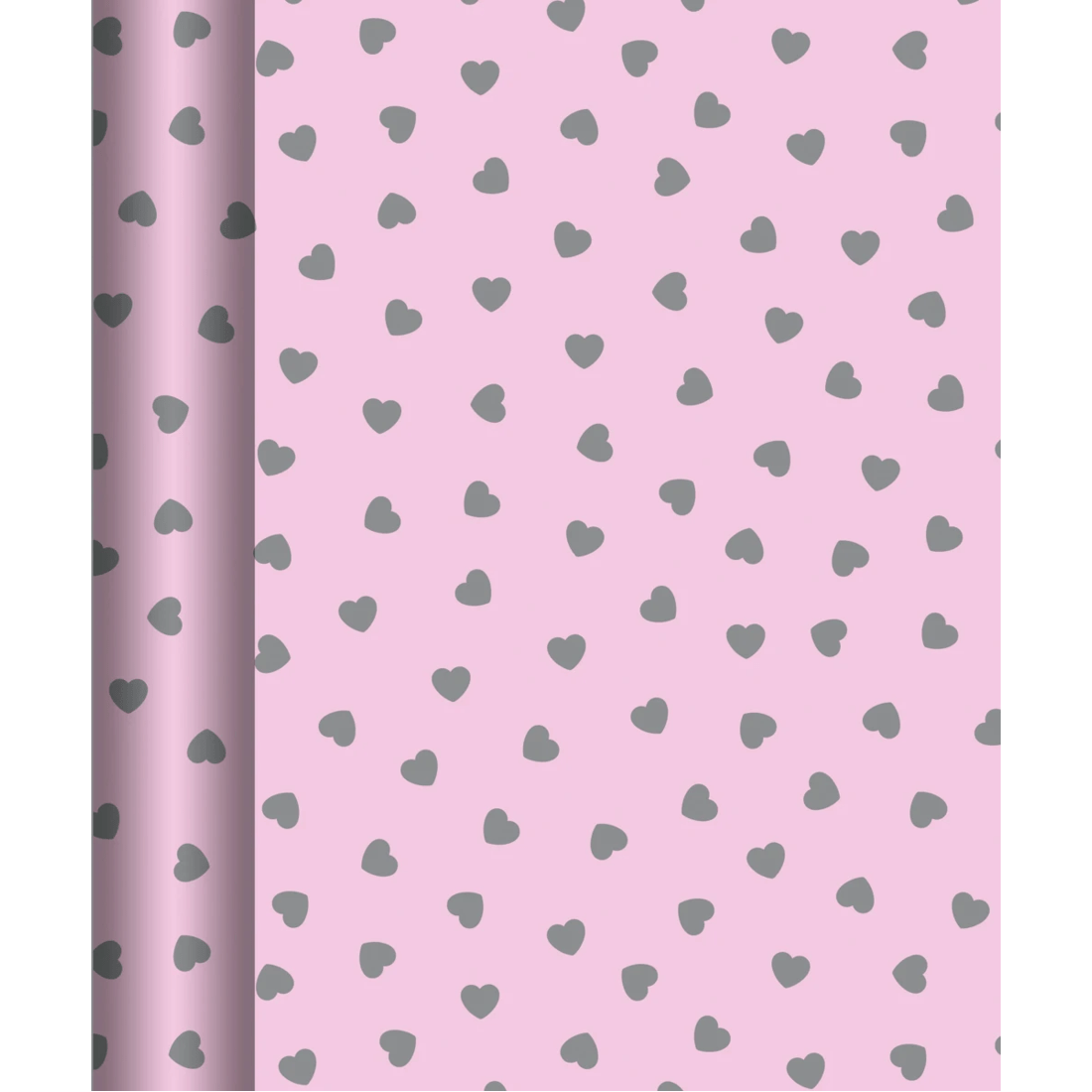 1 Hallmark Gift Wrap Roll - Pink Hearts, 1 of 1