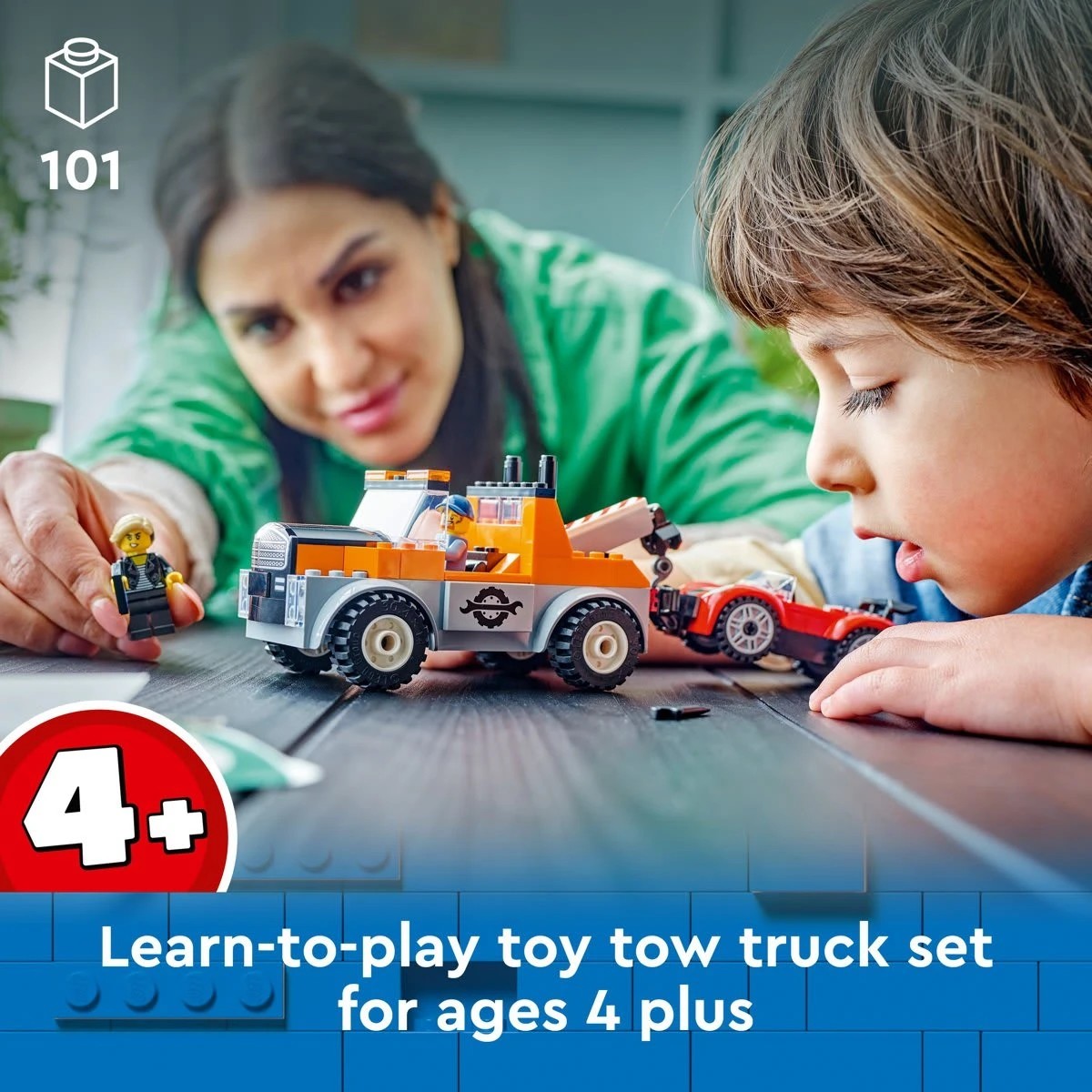 4 LEGO City Great Vehicles Tow Truck and Sports Car Repair 60435, 4 of 10