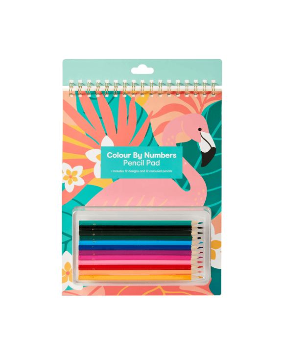 Colour by Numbers Pencil Pad