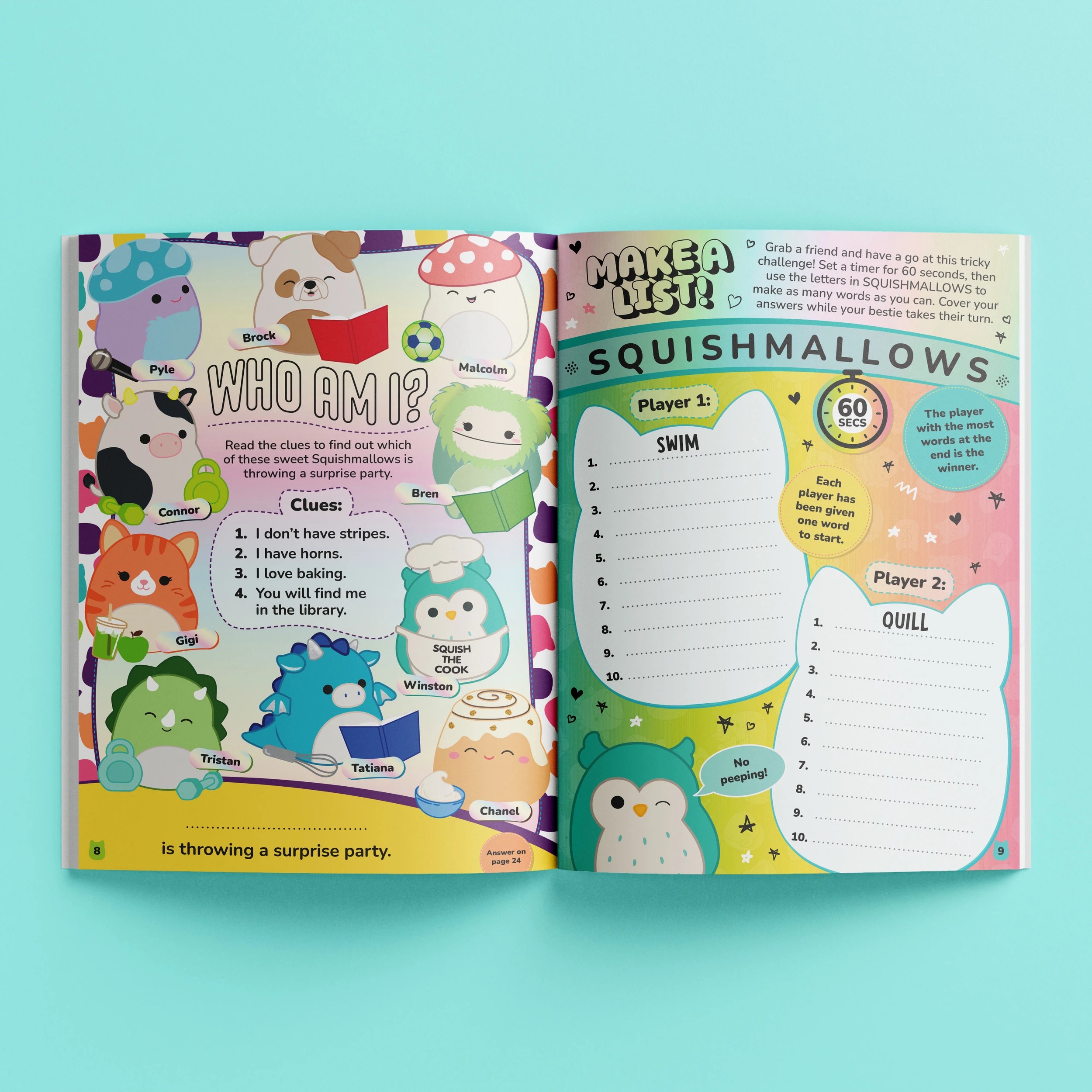 4 Original Squishmallows Puffy Stickers - Book, 4 of 6