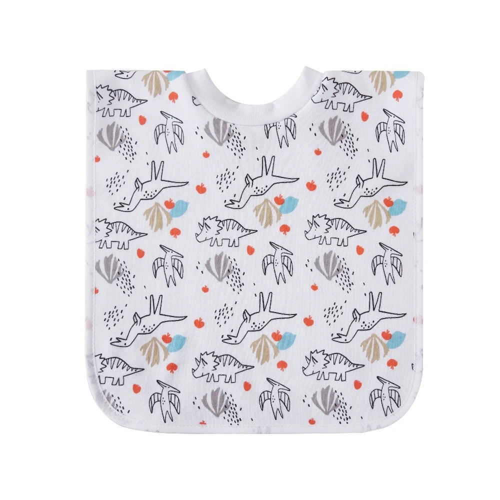 4 Big Softies 3 Pack Popover Bibs, Dino, 4 of 5