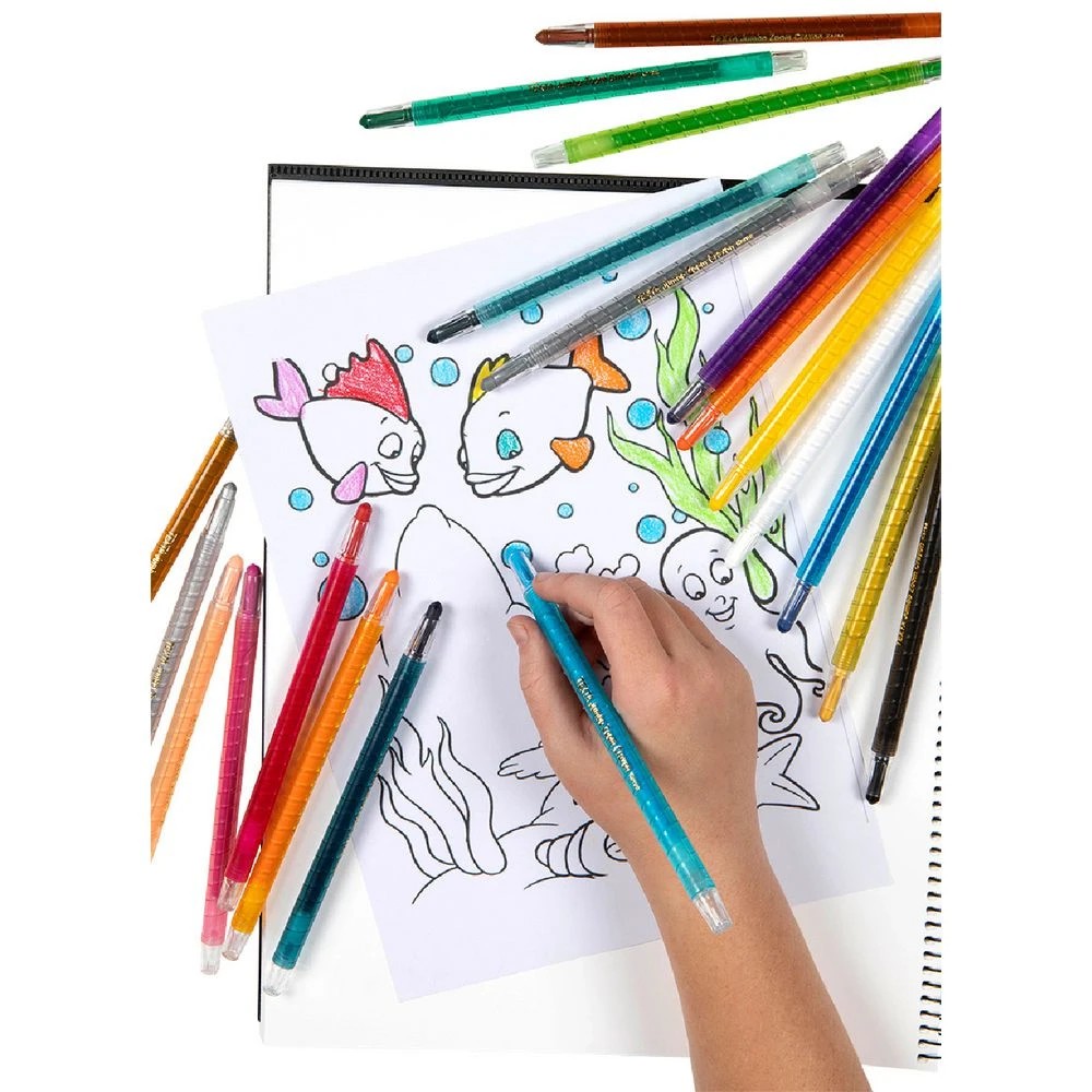 3 Texta Jumbo Zoom Twistable Crayons 20 Pack, 3 of 3