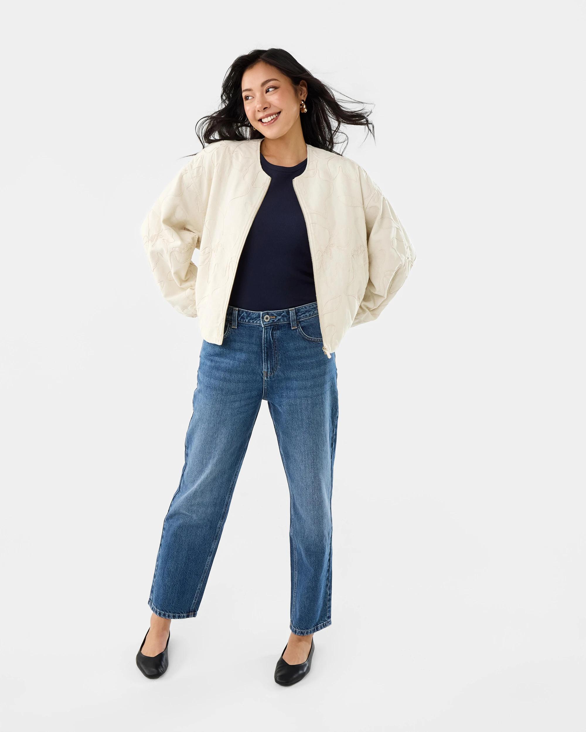 2 Straight Leg Jeans MID DENIM, 2 of 7