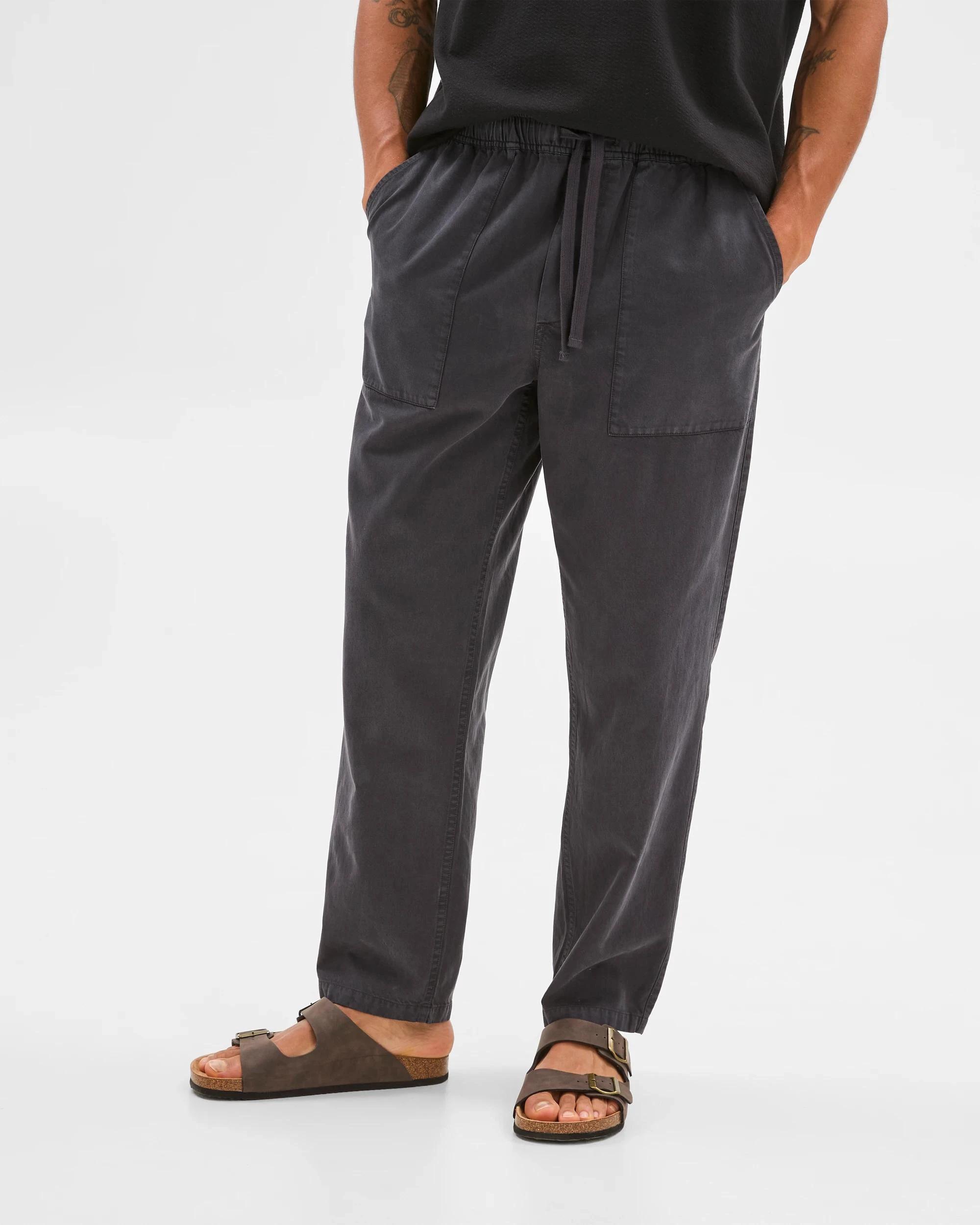 2 Target Australian Cotton Blend Beach Pants BLACK, 2 of 6