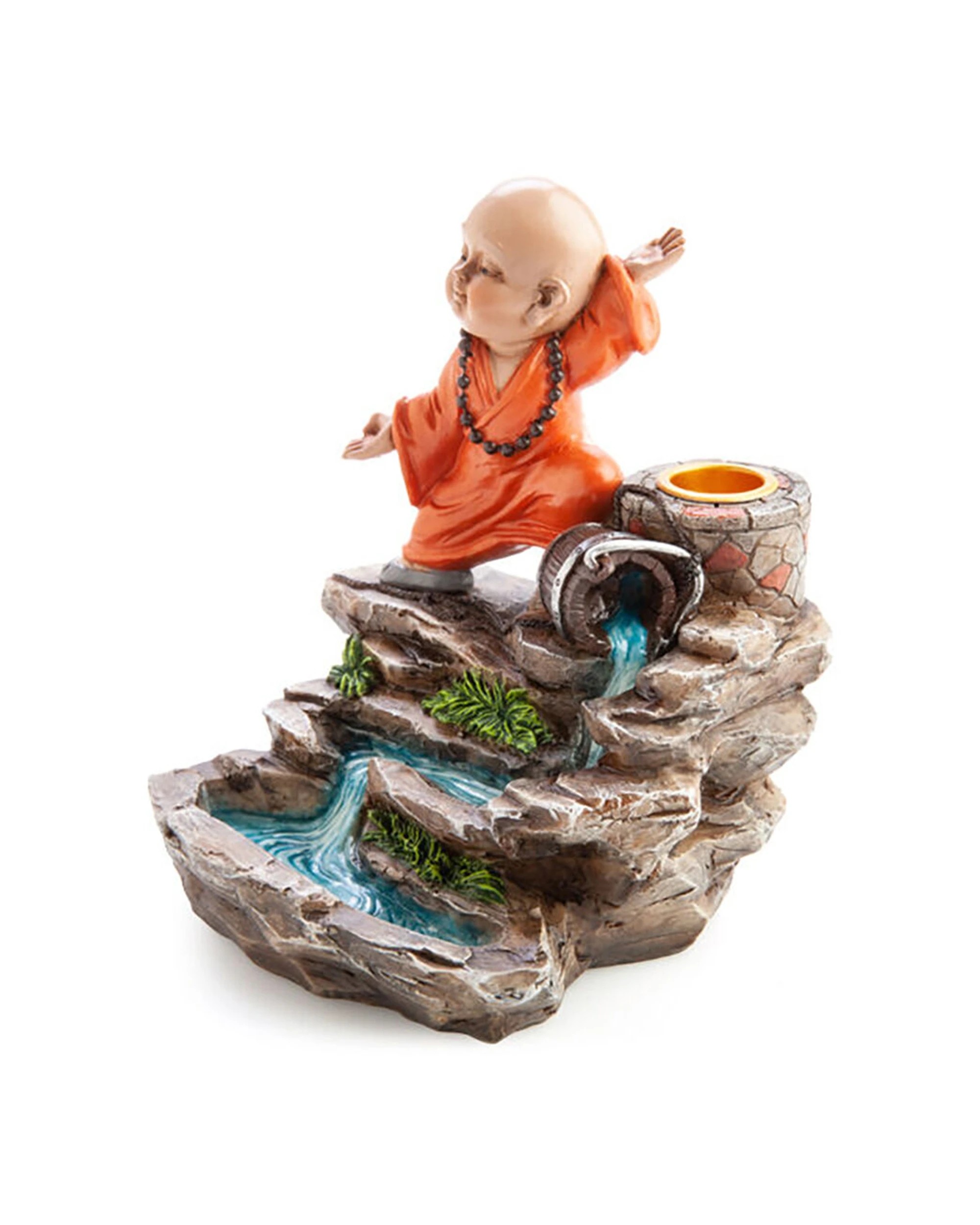 4 MDI Backflow Burner Kung-Fu Monk Incense Burner - Multi, 4 of 4