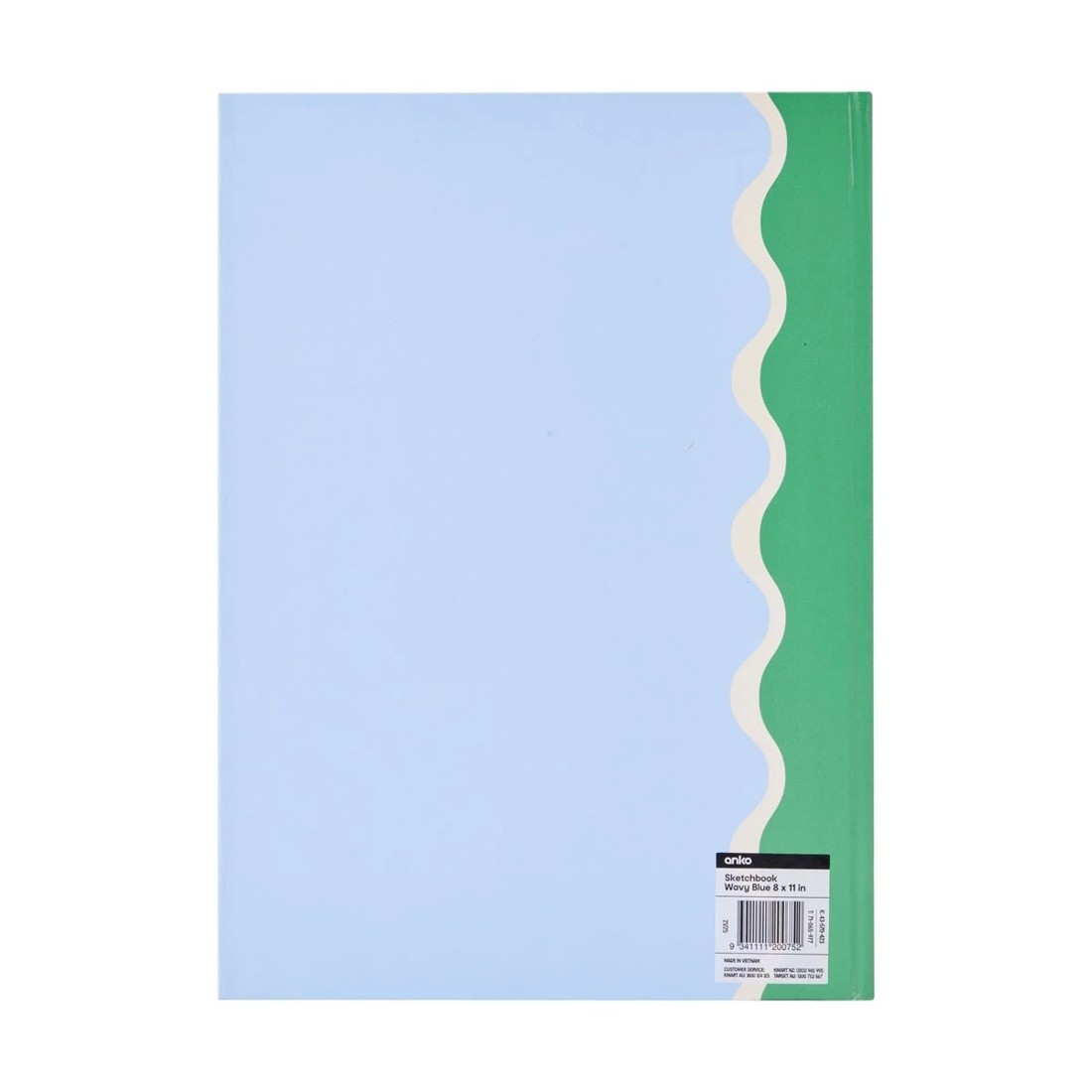 4 8in. x 11in. Wavy Sketchbook - Blue, 4 of 4