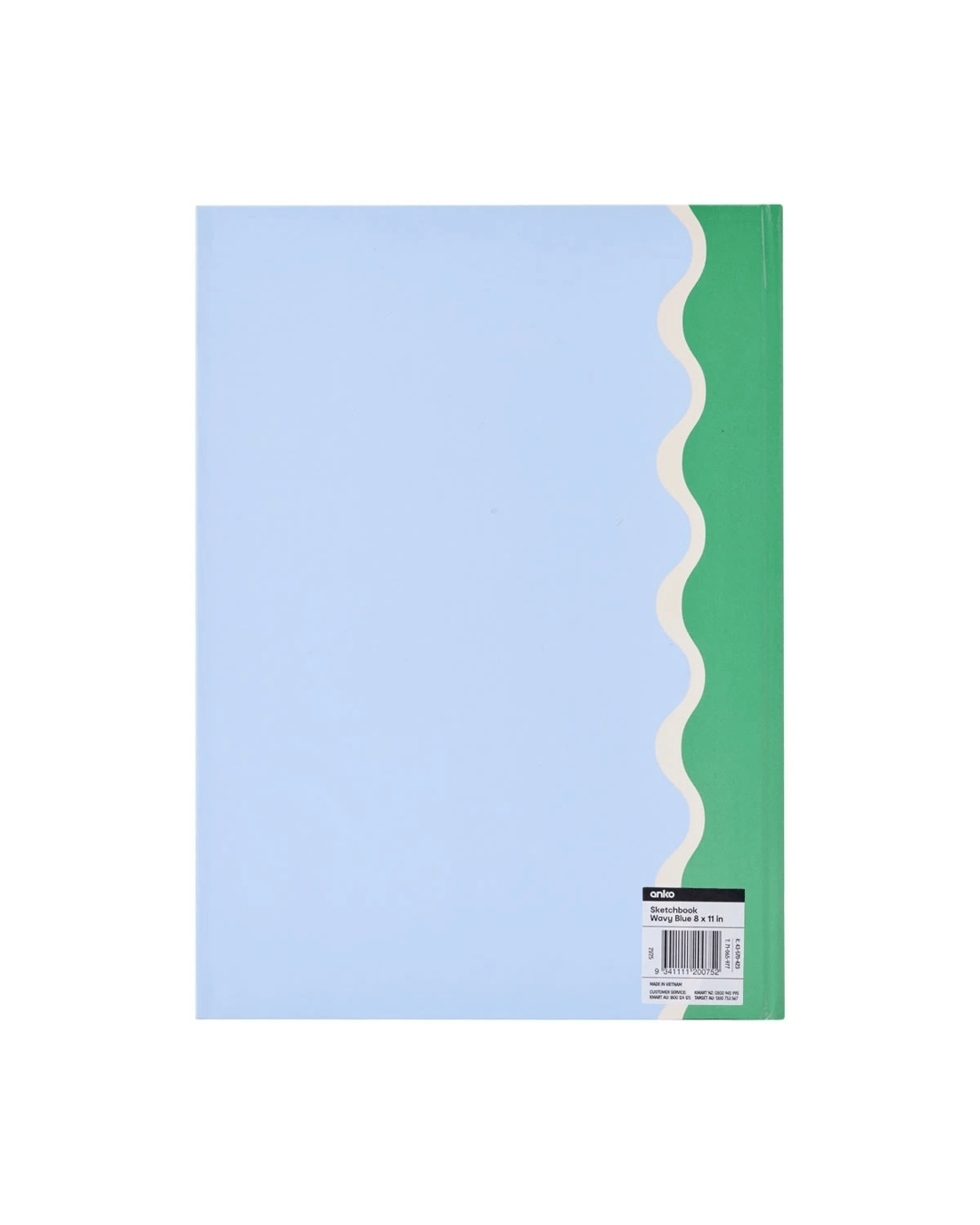 4 8in. x 11in. Wavy Sketchbook - Blue, 4 of 4