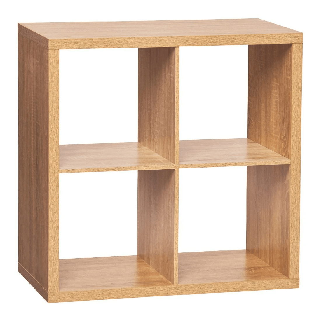 1 Horsen 4 Cube Bookcase Oak, 1 of 9