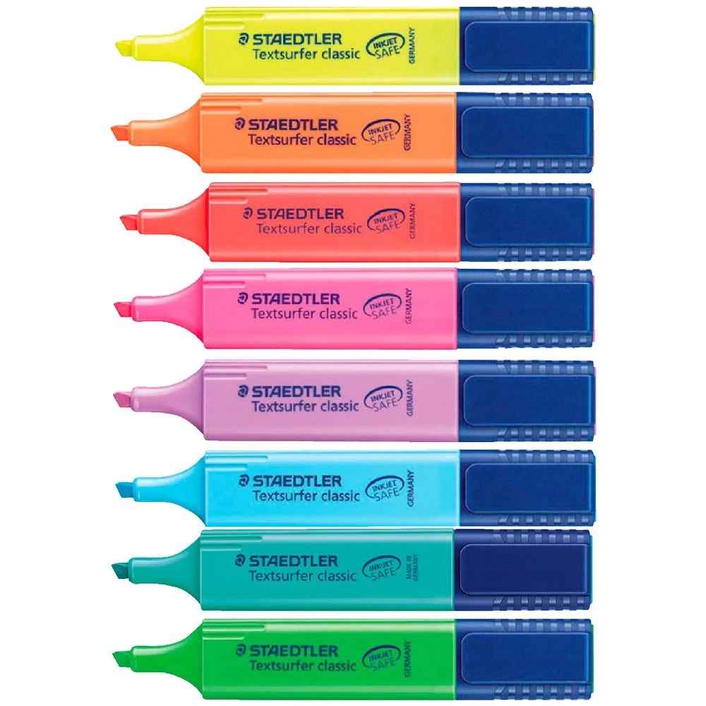2 Staedtler Textsurfer Classic Highlighters Assorted 8 Pack, 2 of 10