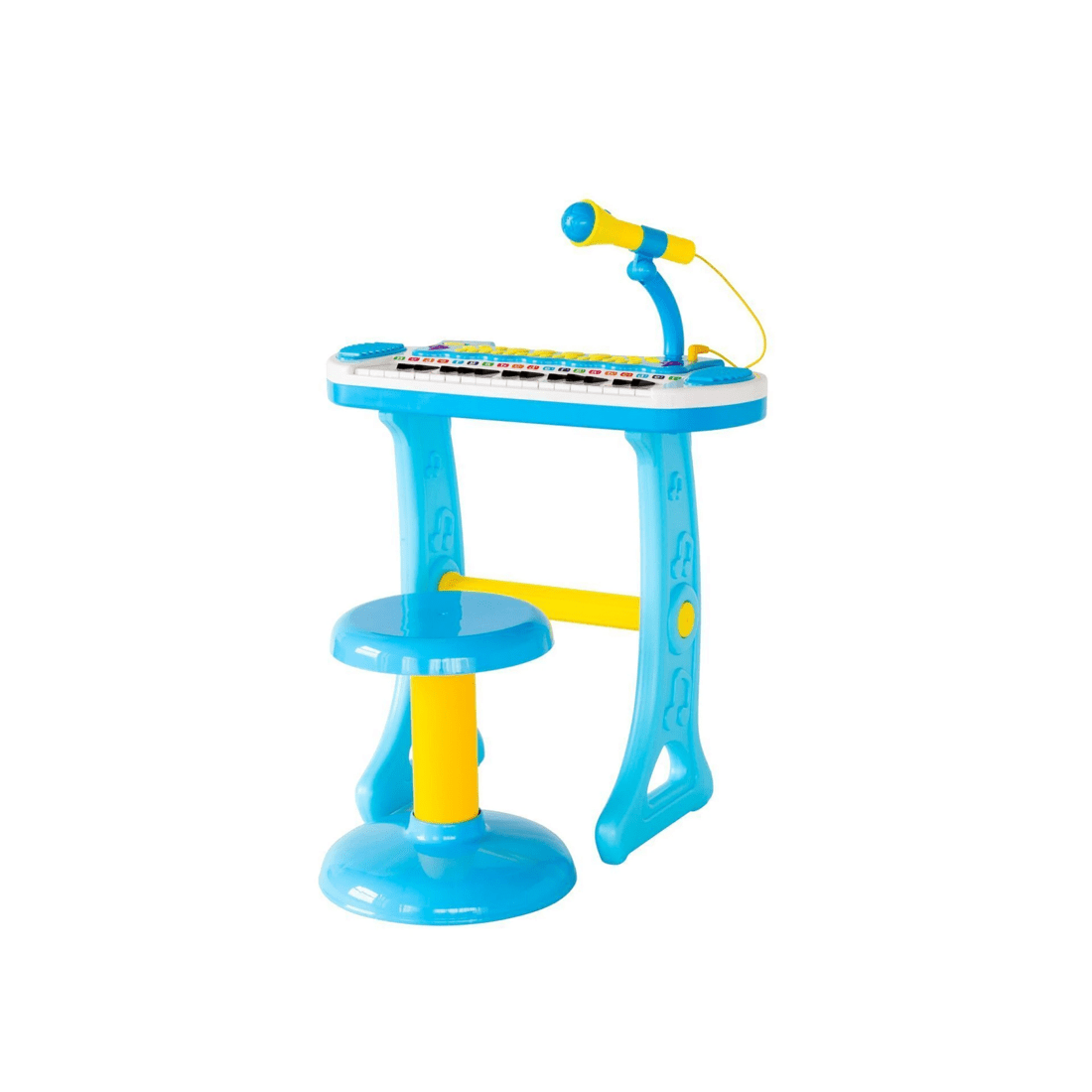 1 Lennox Children's Electronic Keyboard with Stand (Blue) Musical Instrument Toy, 1 of 4