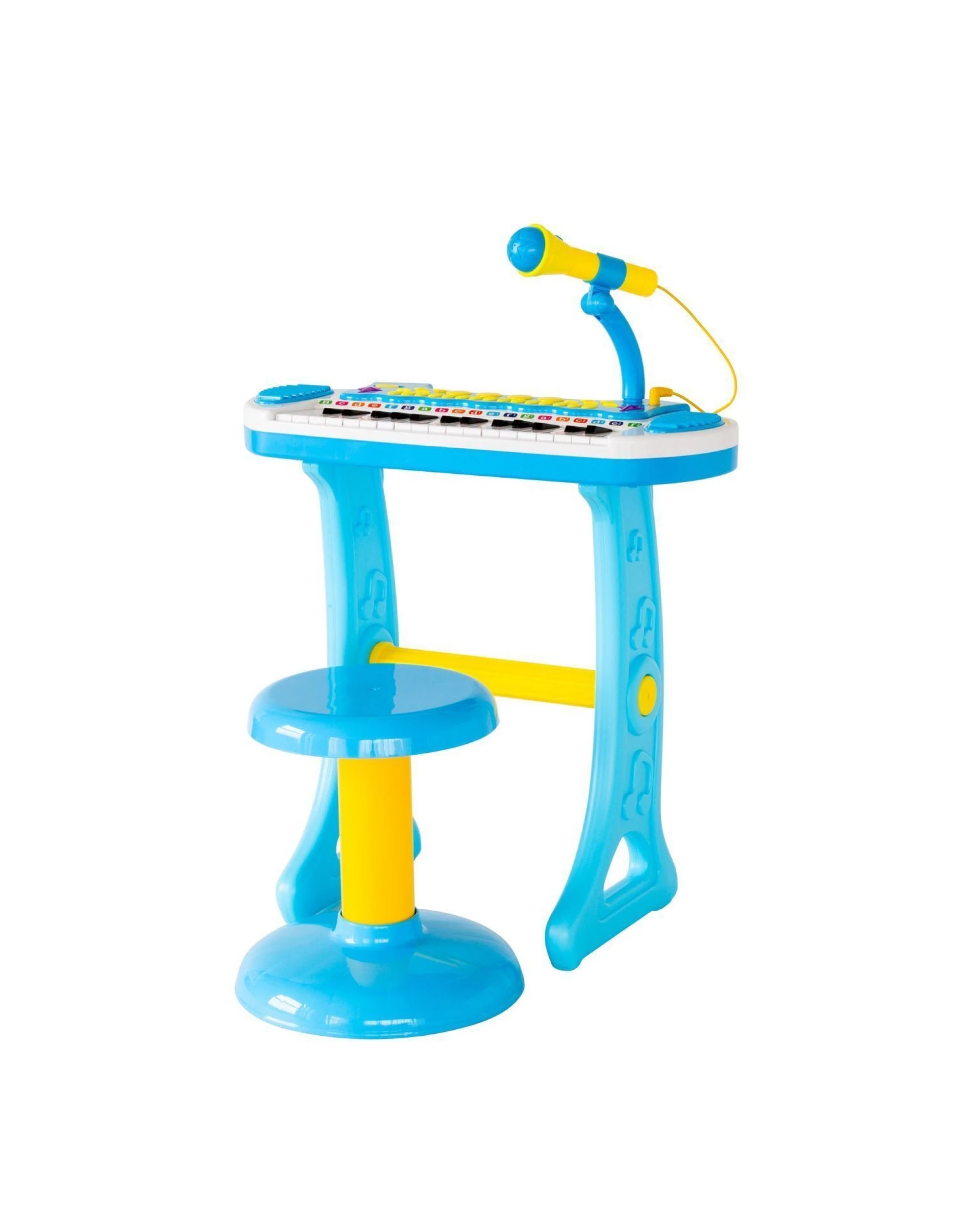 1 Lennox Children's Electronic Keyboard with Stand (Blue) Musical Instrument Toy, 1 of 4