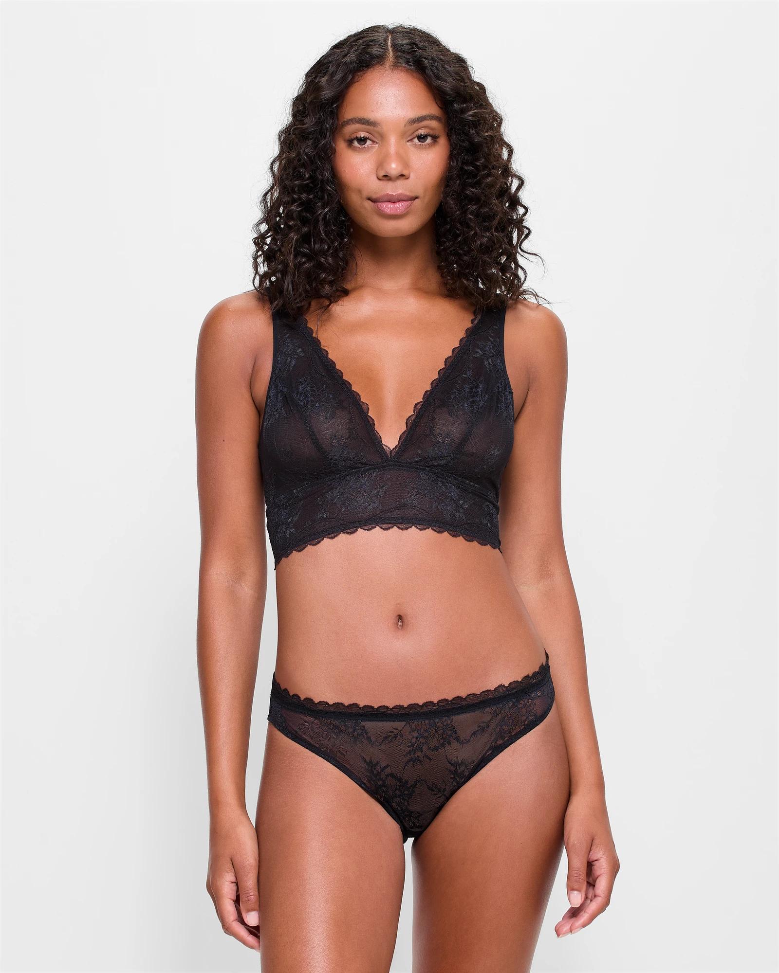 2 Target Lace Bikini Cut Briefs BLACK, 2 of 4