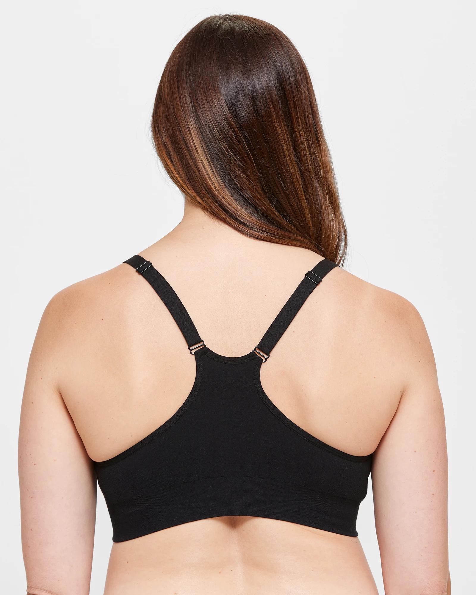 3 Target Maternity Seamfree Crop Top BLACK, 3 of 3