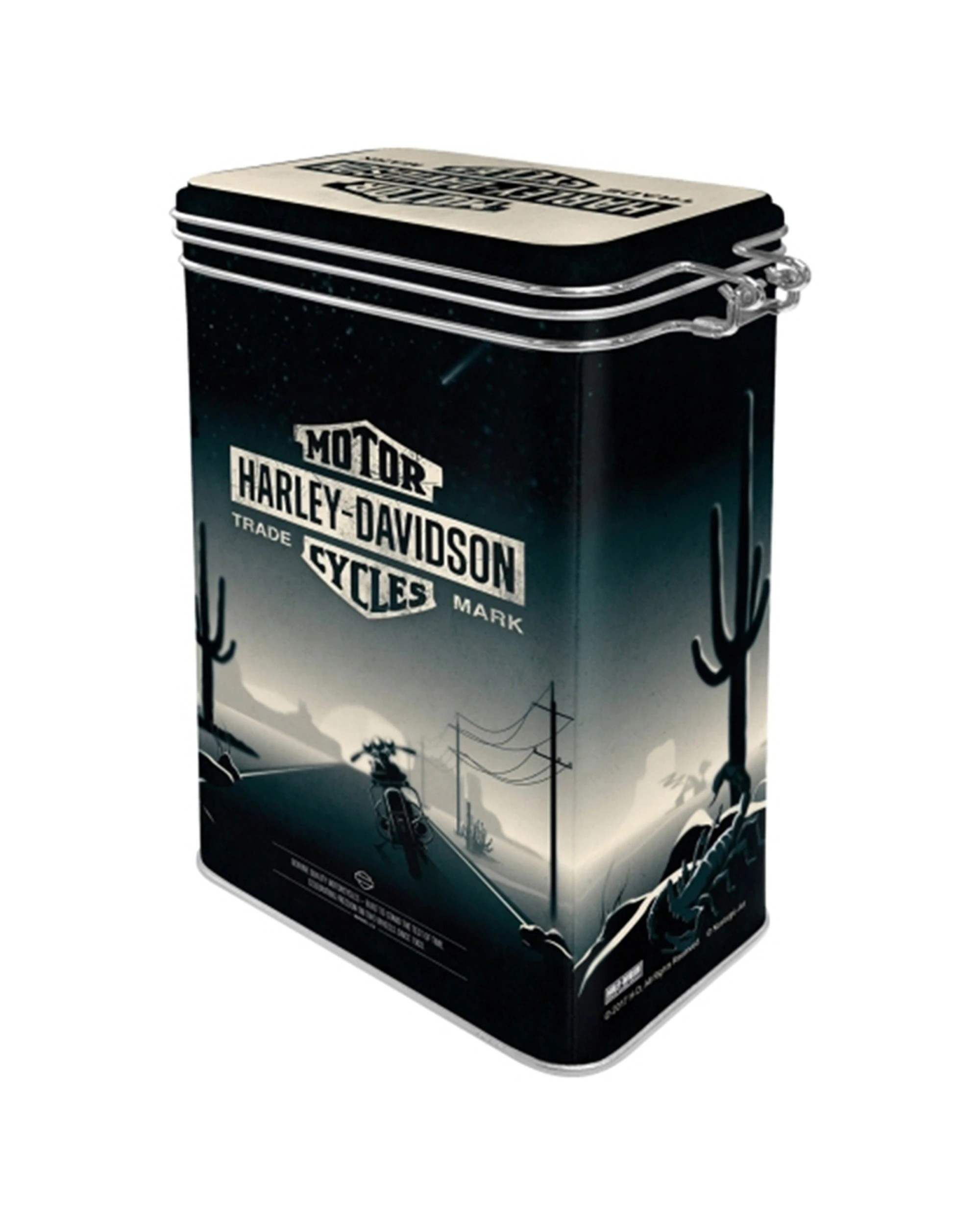 2 Nostalgic-Art Storage Clip Top Tin Box 1.3L Capacity - Harley Things Are Different, 2 of 2