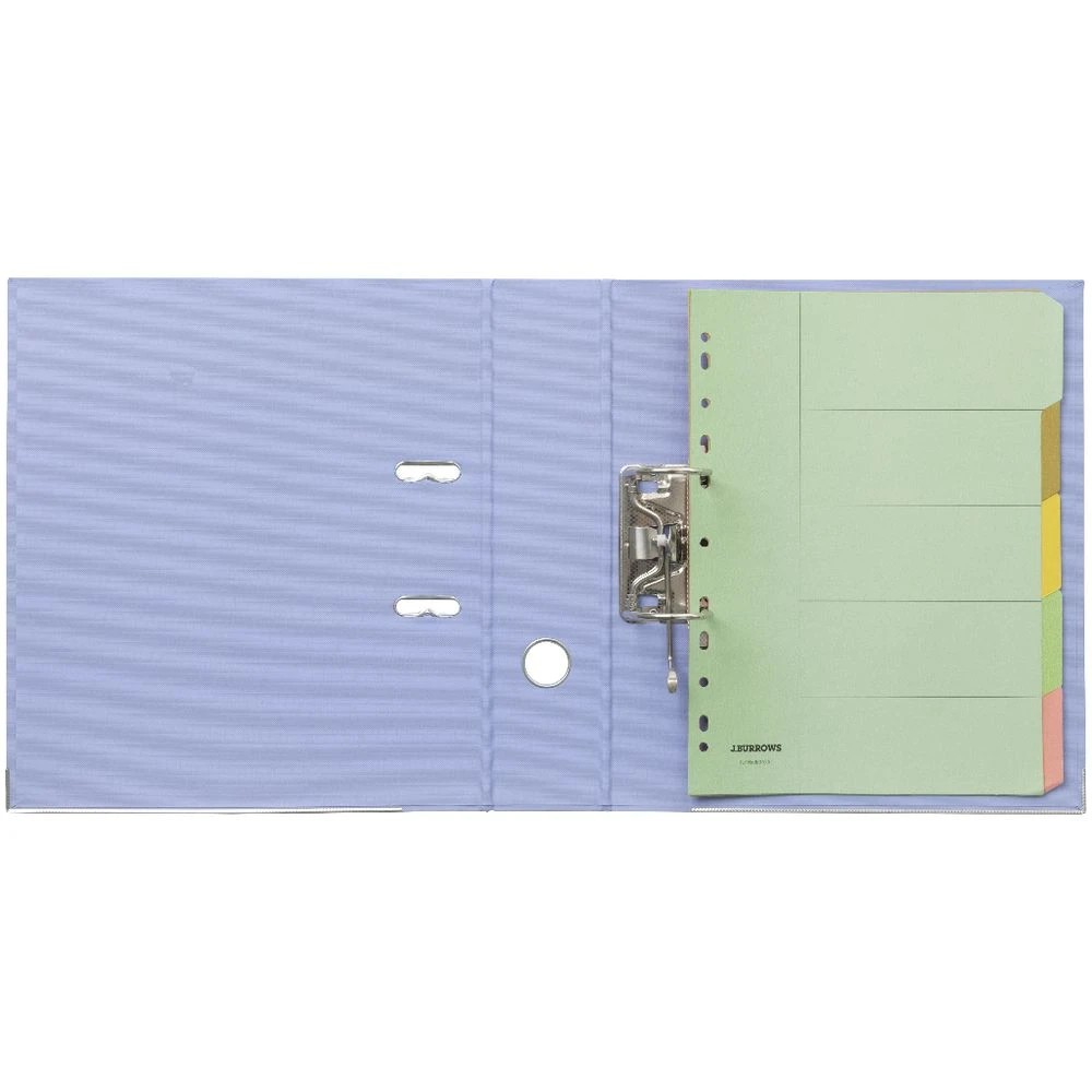 6 J.Burrows A4 Lever Arch Pale Lilac, 6 of 6