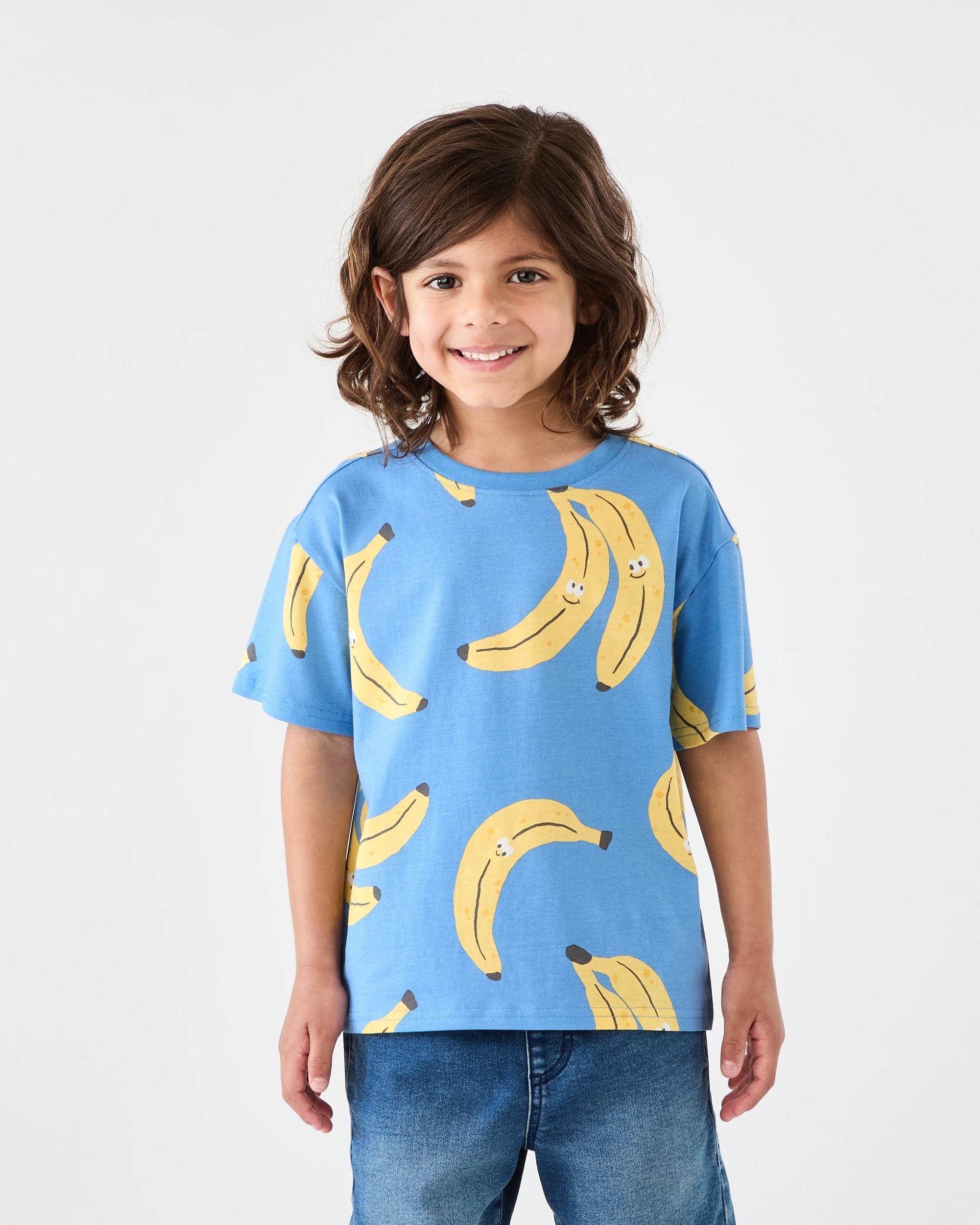 1 All Over Print T-shirt Blu Fruit, 1 of 6