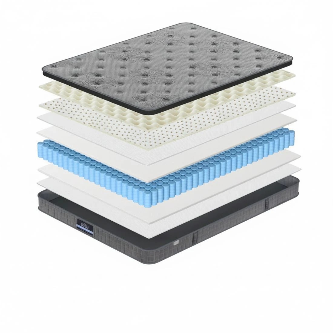 4 26cm Giselle Mattress Queen Latex Foam Mattresses - Queen Bed - Charcoal, 4 of 7