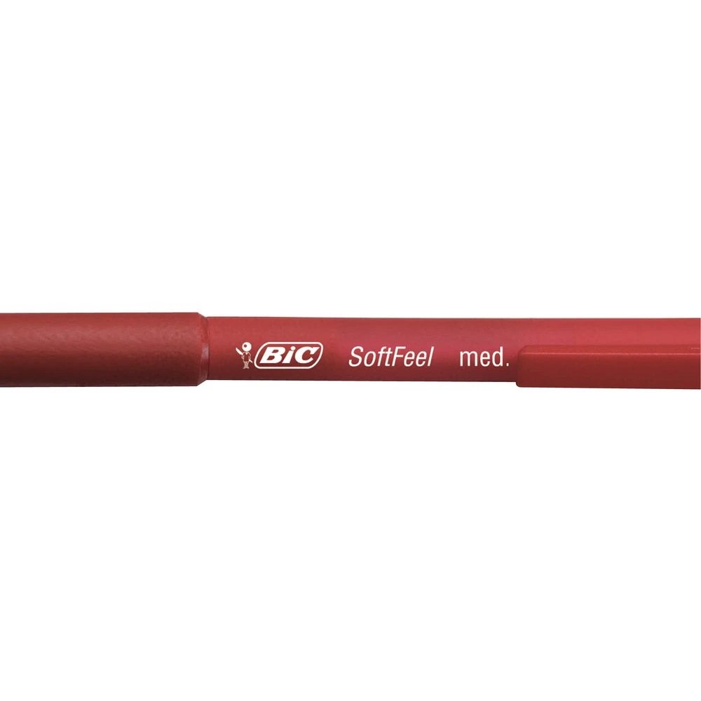 4 BIC SoftFeel Retractable Ballpoint Pens Red 3 Pack, 4 of 5