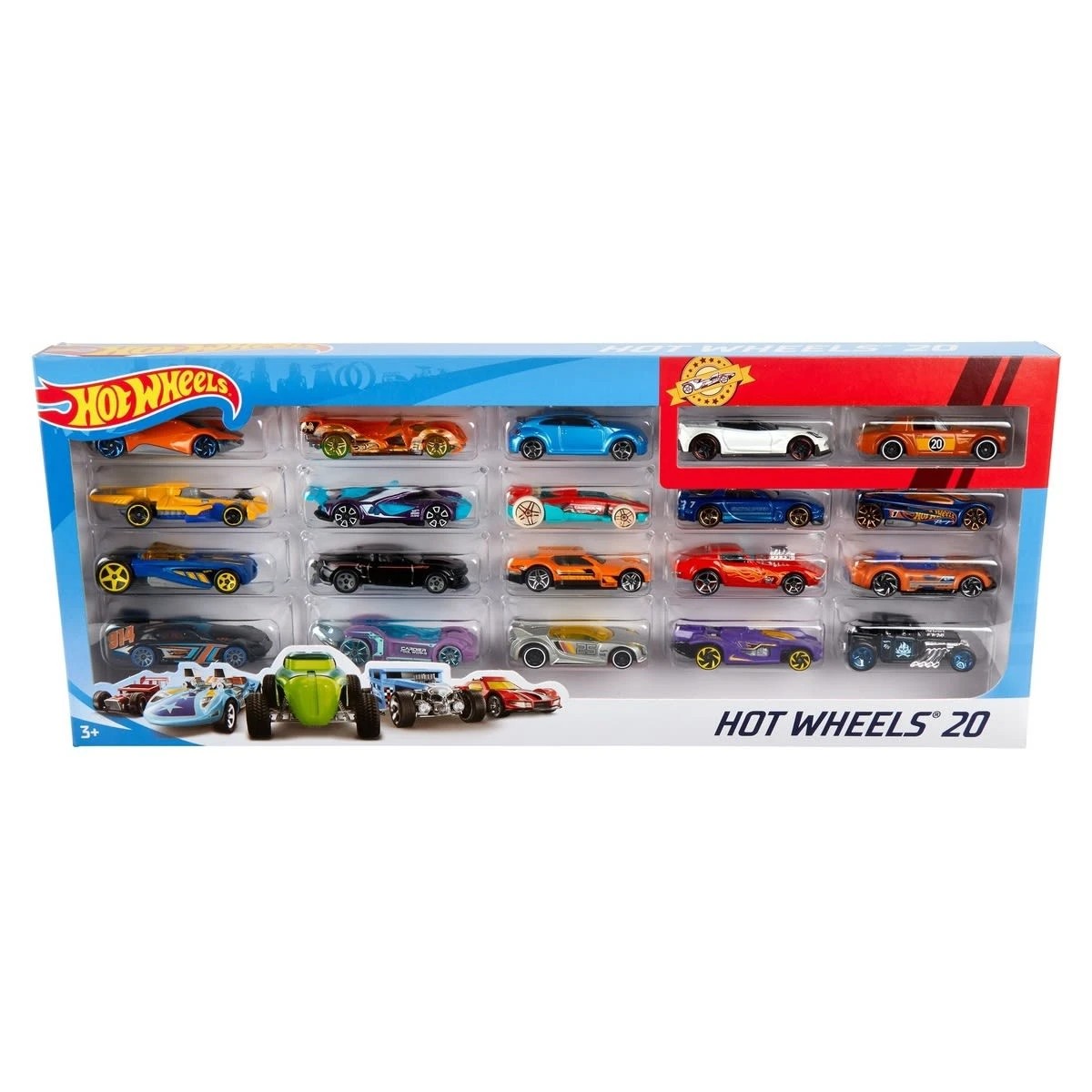 1 20 Pack Hot Wheels Essentials Basic Cars Set, 1 of 5