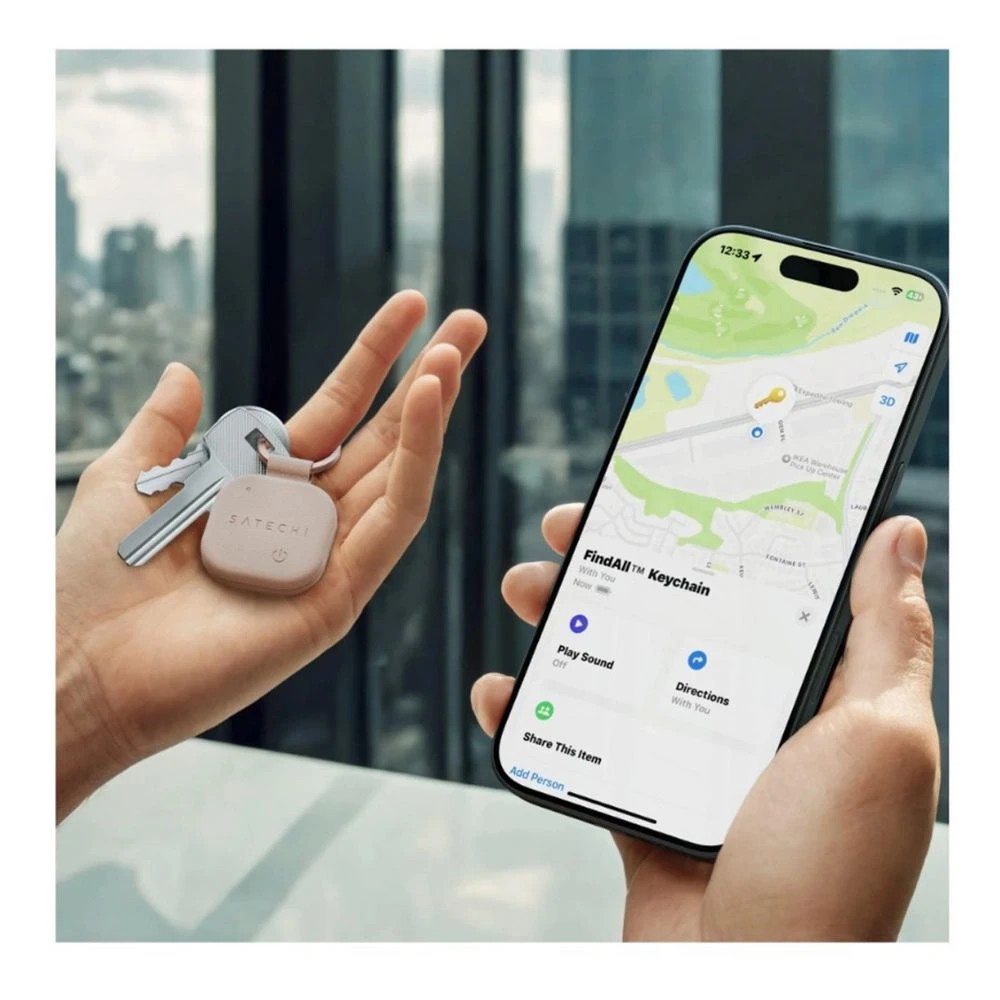 4 Satechi FindAll Vegan Leather Keychain Desert Rose, 4 of 4