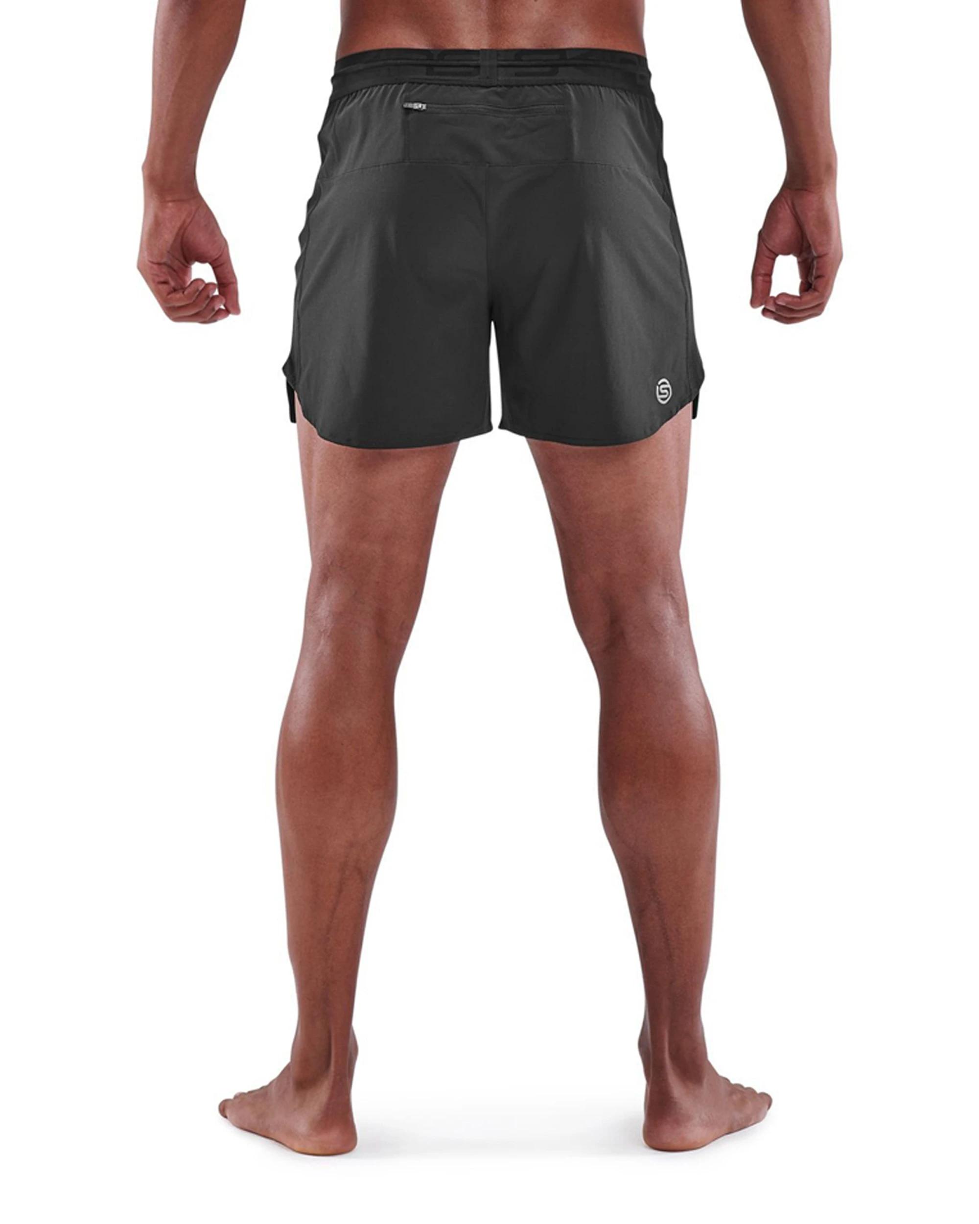 3 SKINS Men's 3-Series Activewear Run Shorts BLACK, 3 of 5