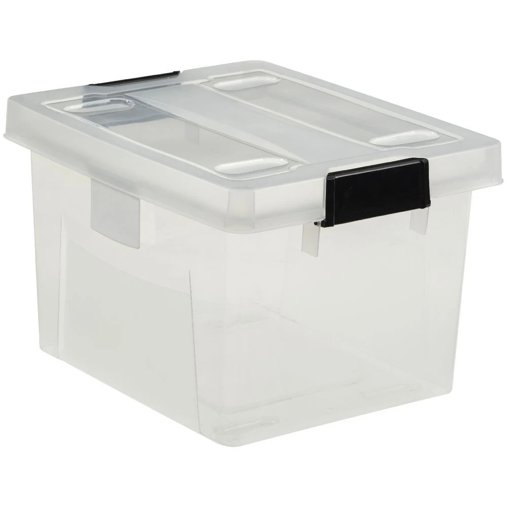8 Ezy Storage 30L File Box Clear, 8 of 9