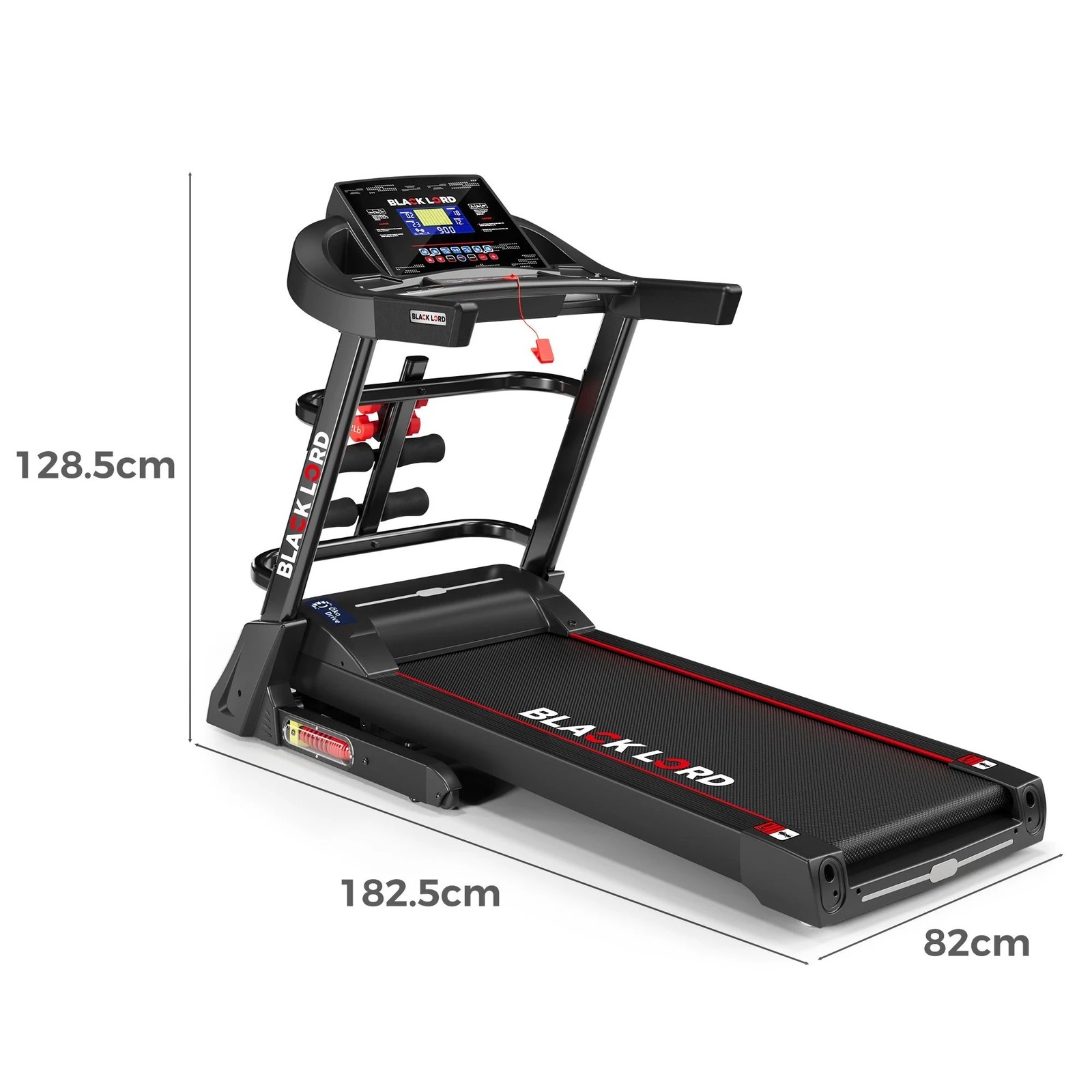 4 Black Lord Treadmill Electric Auto Incline Home Gym Exercise Machine 480MM, 4 of 9