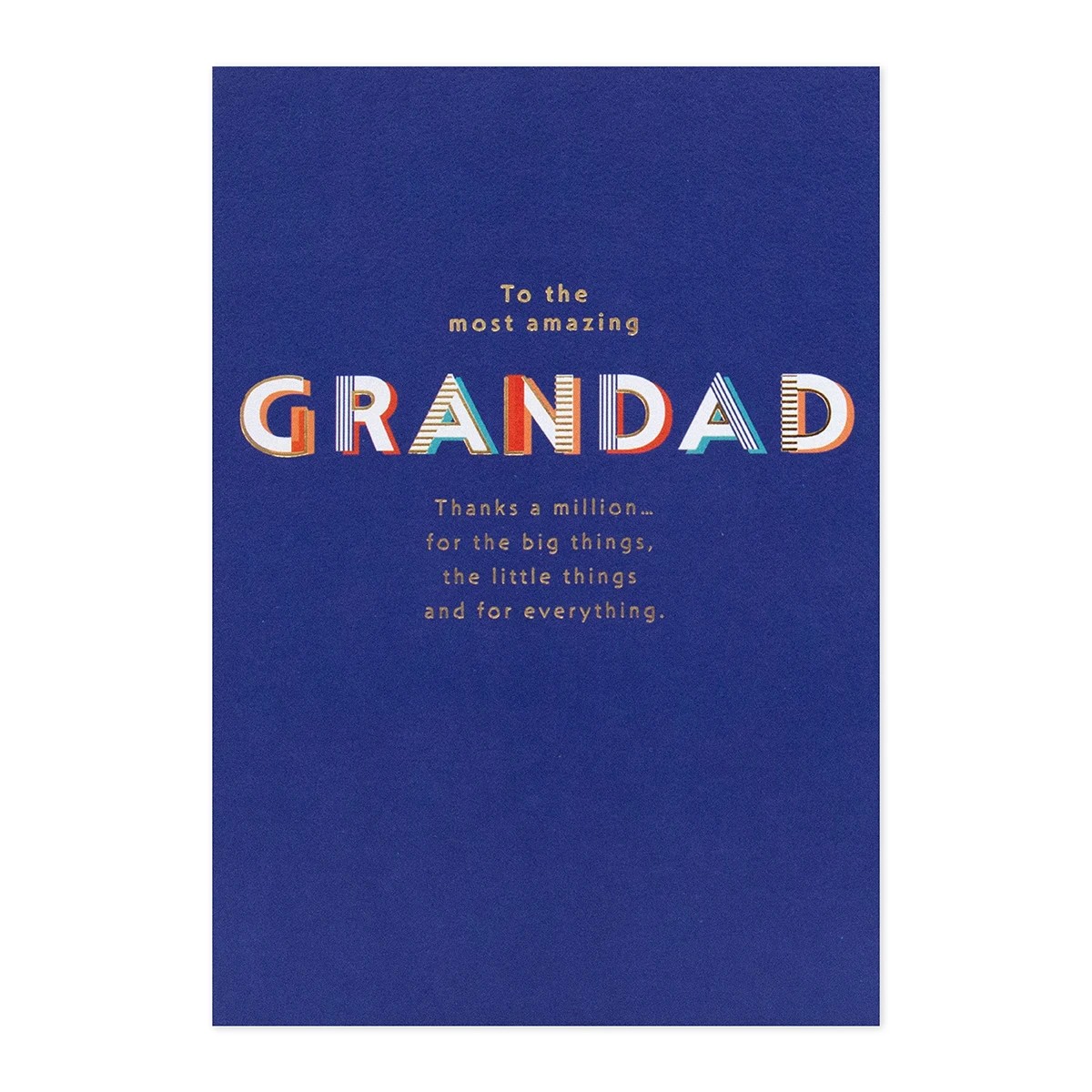 3 Connections from Hallmark Birthday Card - Grandad, Thanks a Million, 3 of 3