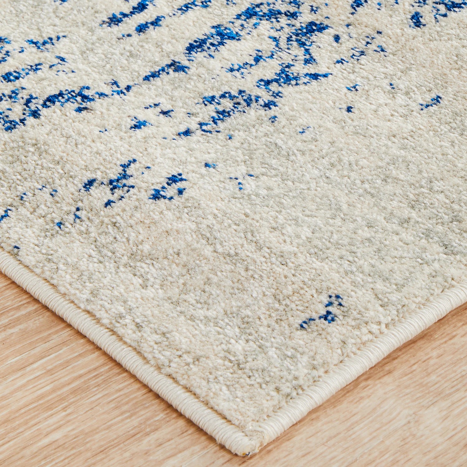 5 Common Ground Rugs Encore 253 500x80cm Runner - Extra Large Pet Friendly Rug - Blue, 5 of 7