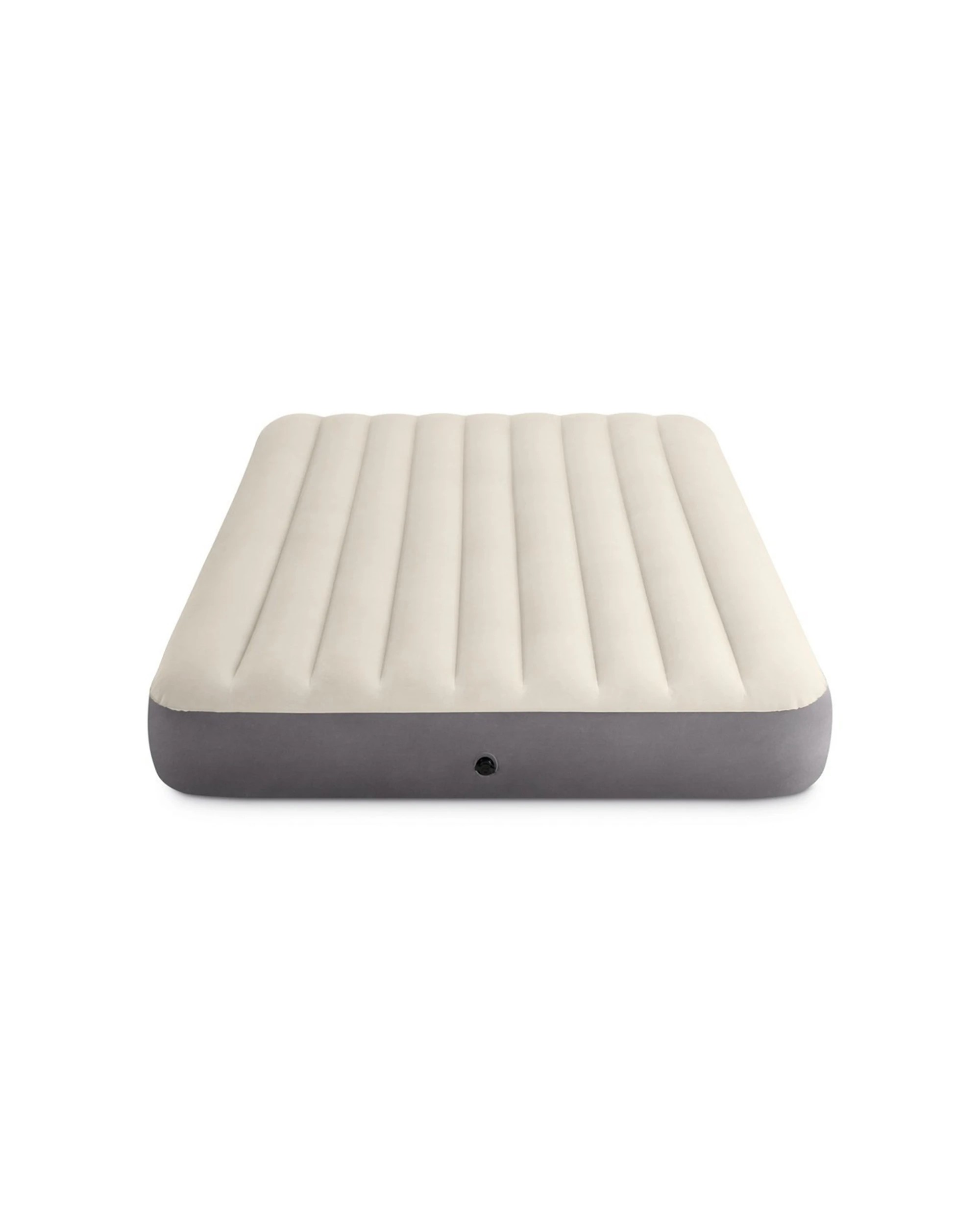 1 Intex Dura-Beam Deluxe Single High Airbed - Queen Bed - Beige, 1 of 3