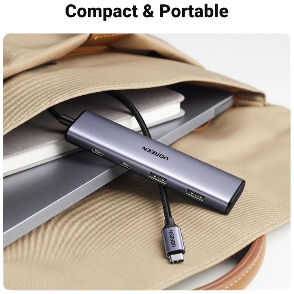 6 UGREEN 4-in-1 USB Hub Black, 6 of 6