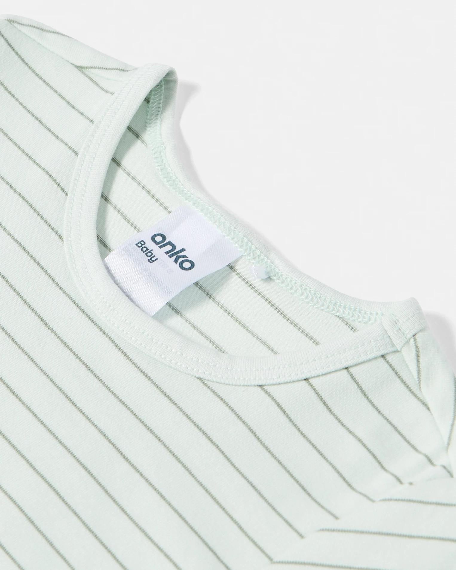 6 3 Pack Cotton Long Sleeve Bodysuits Grn Dino, 6 of 8