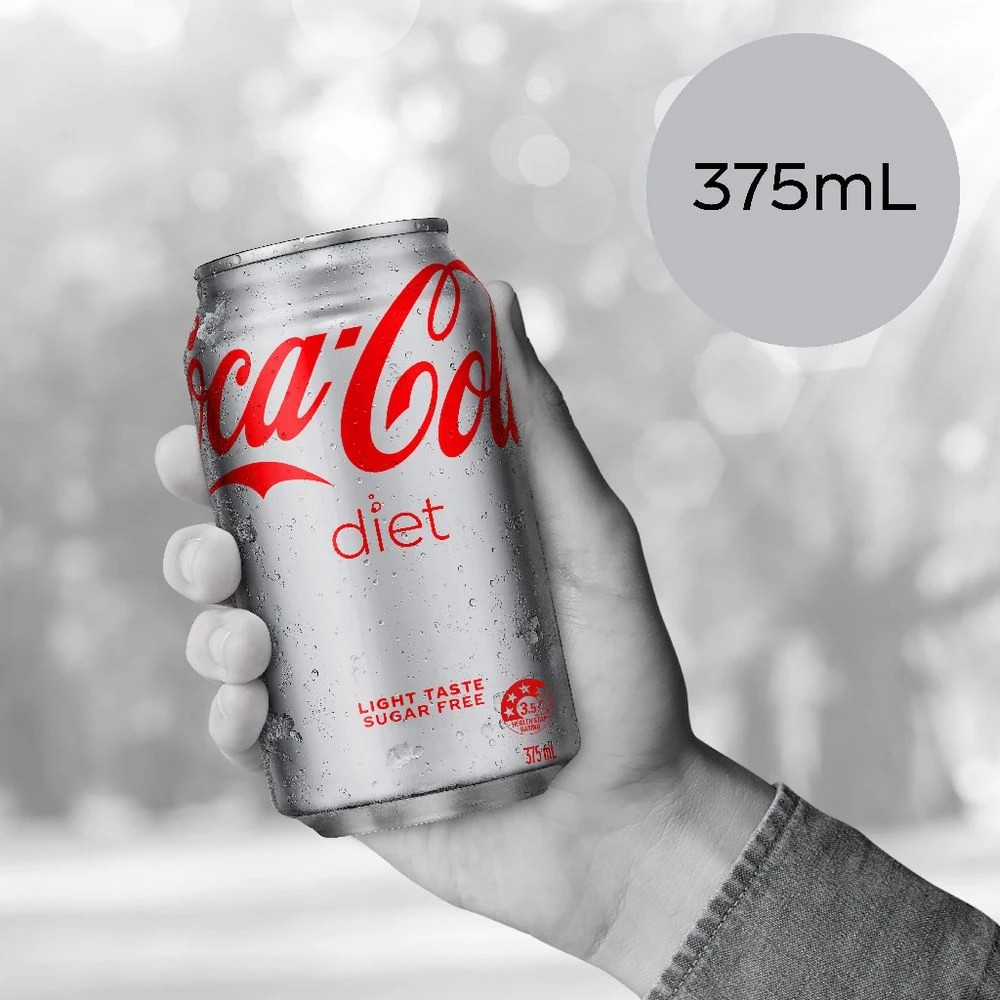 3 Diet Coca-Cola Cans 375mL 24 Pack, 3 of 4