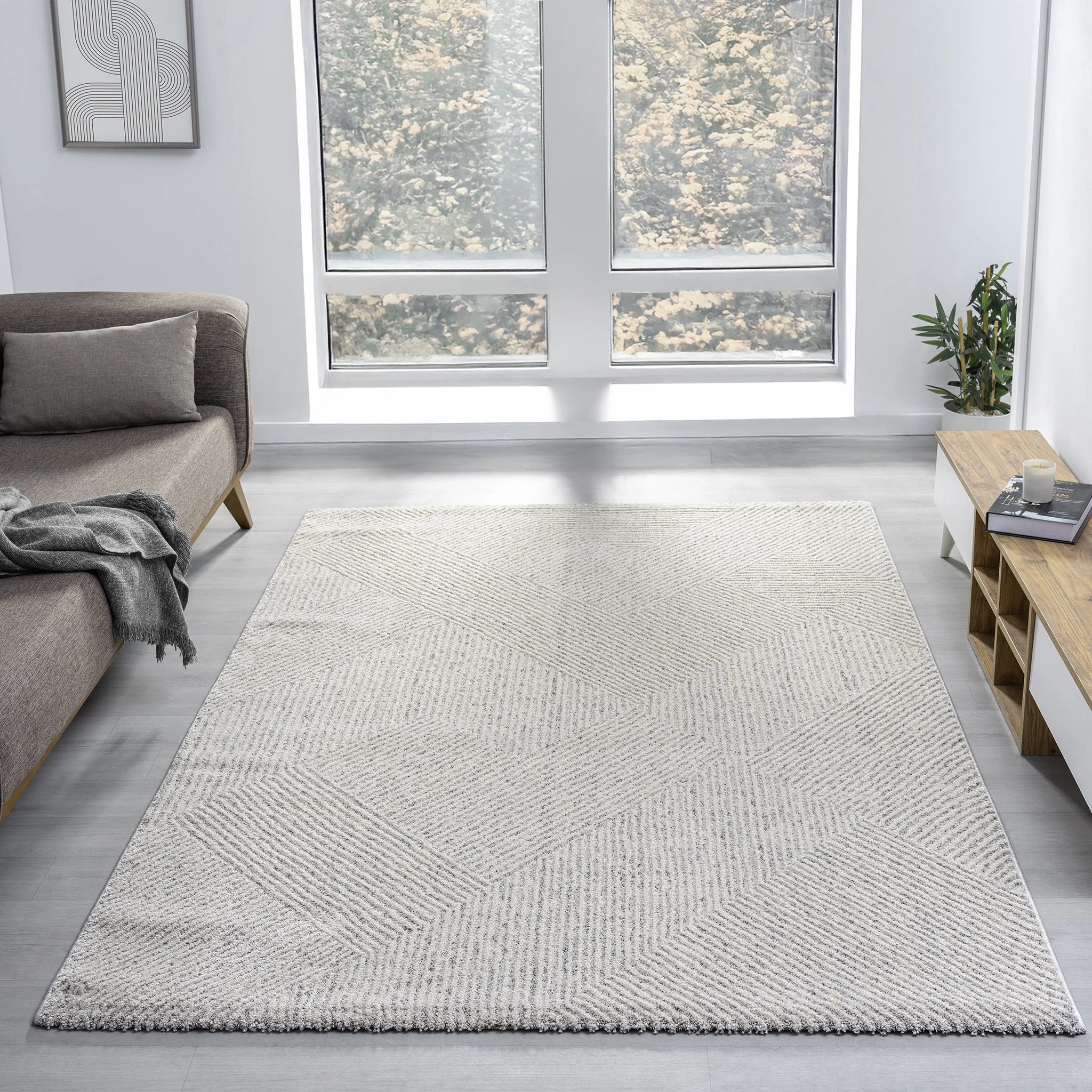 2 La Grace Home Galvin Premium Rug - 200x290cm - Sand, 2 of 10