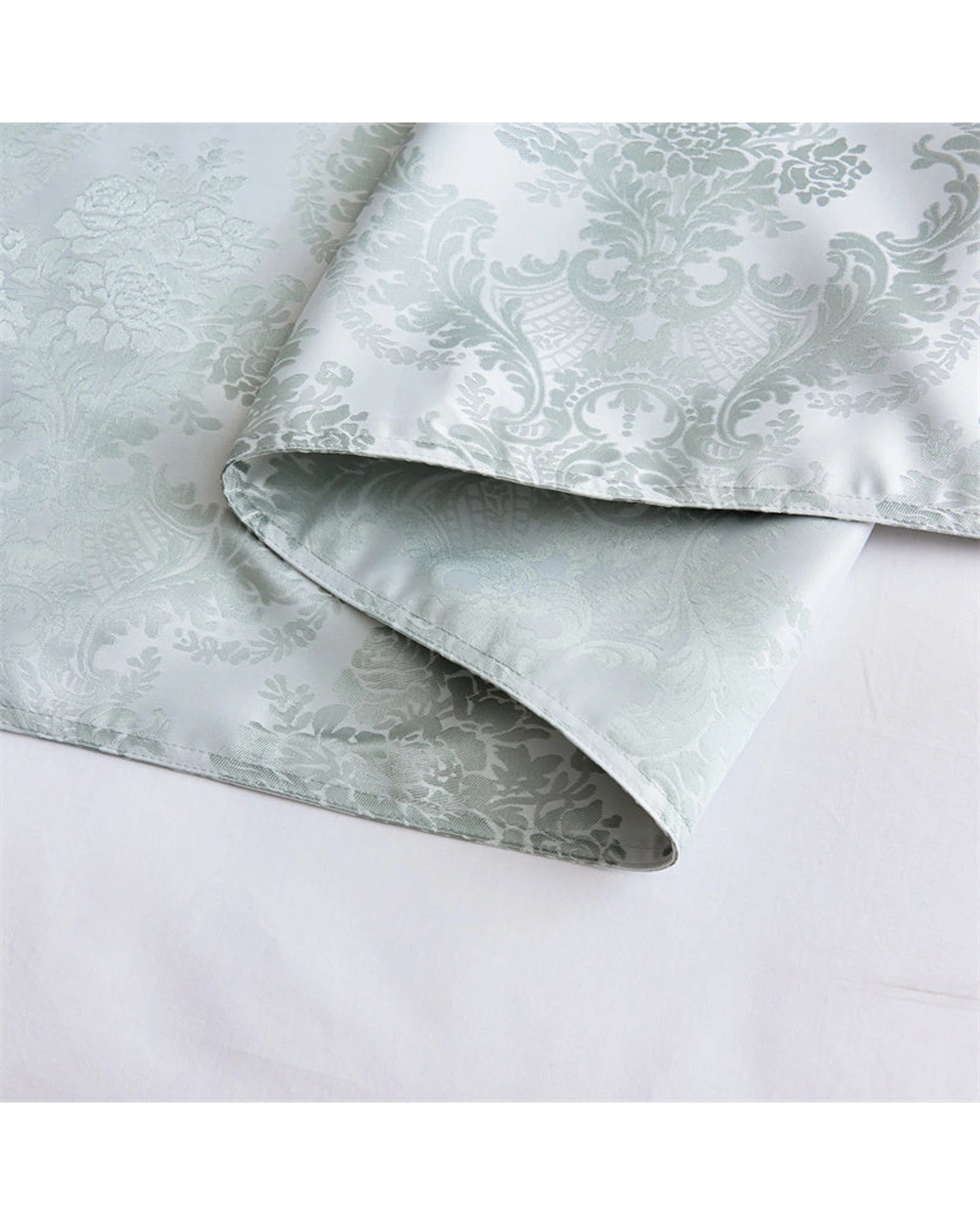 4 Cotton More Jacquard Pattern Home Bed Runner Light 50x240cm - Green, 4 of 5