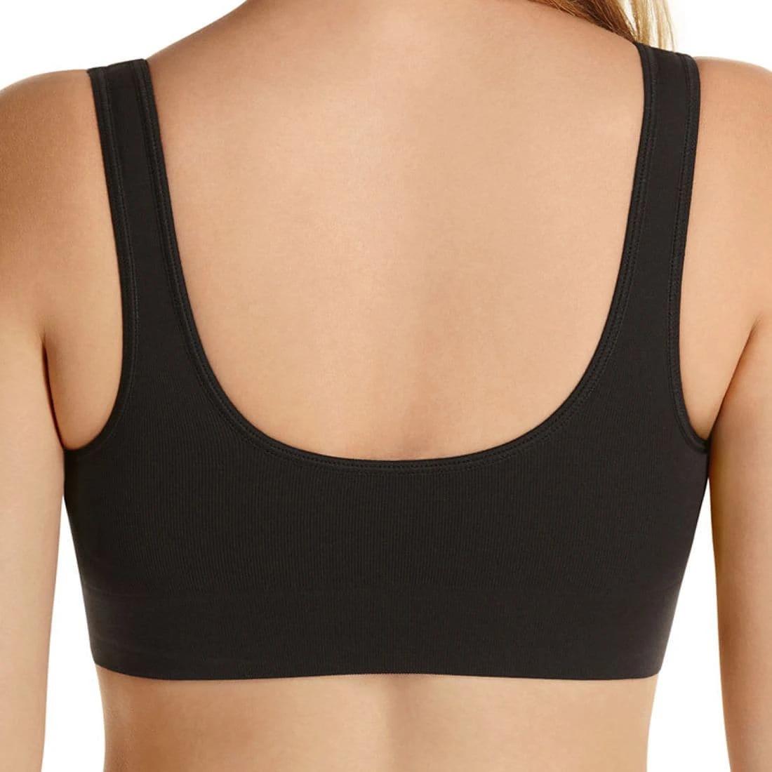 2 Bonds Seamless Comfy Crop Top BLACK, 2 of 3