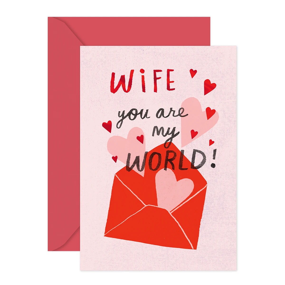 1 Hallmark Valentine's Day Card for Wife - You Are My World, 1 of 3